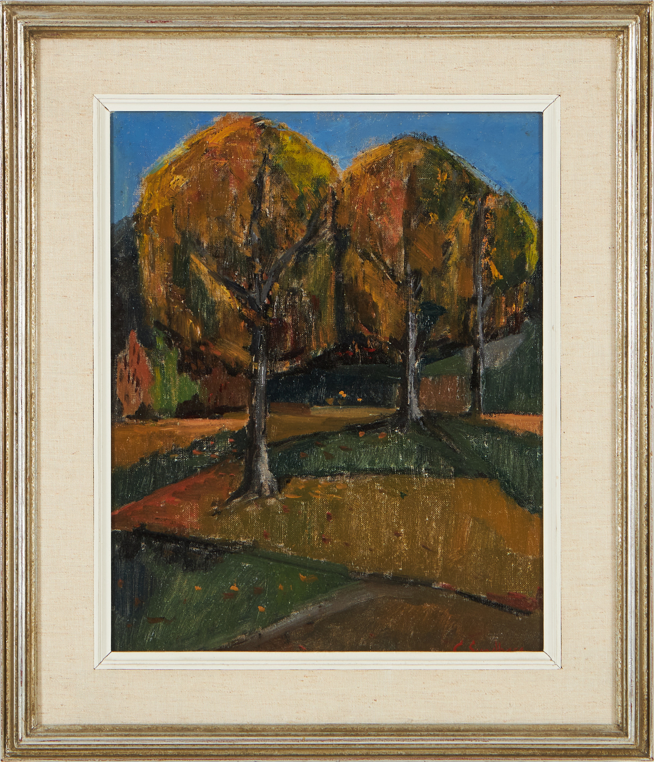 GUNNAR SUNDBERG (1915-1963). Landskap, olja på duk, signerad G Sundberg.