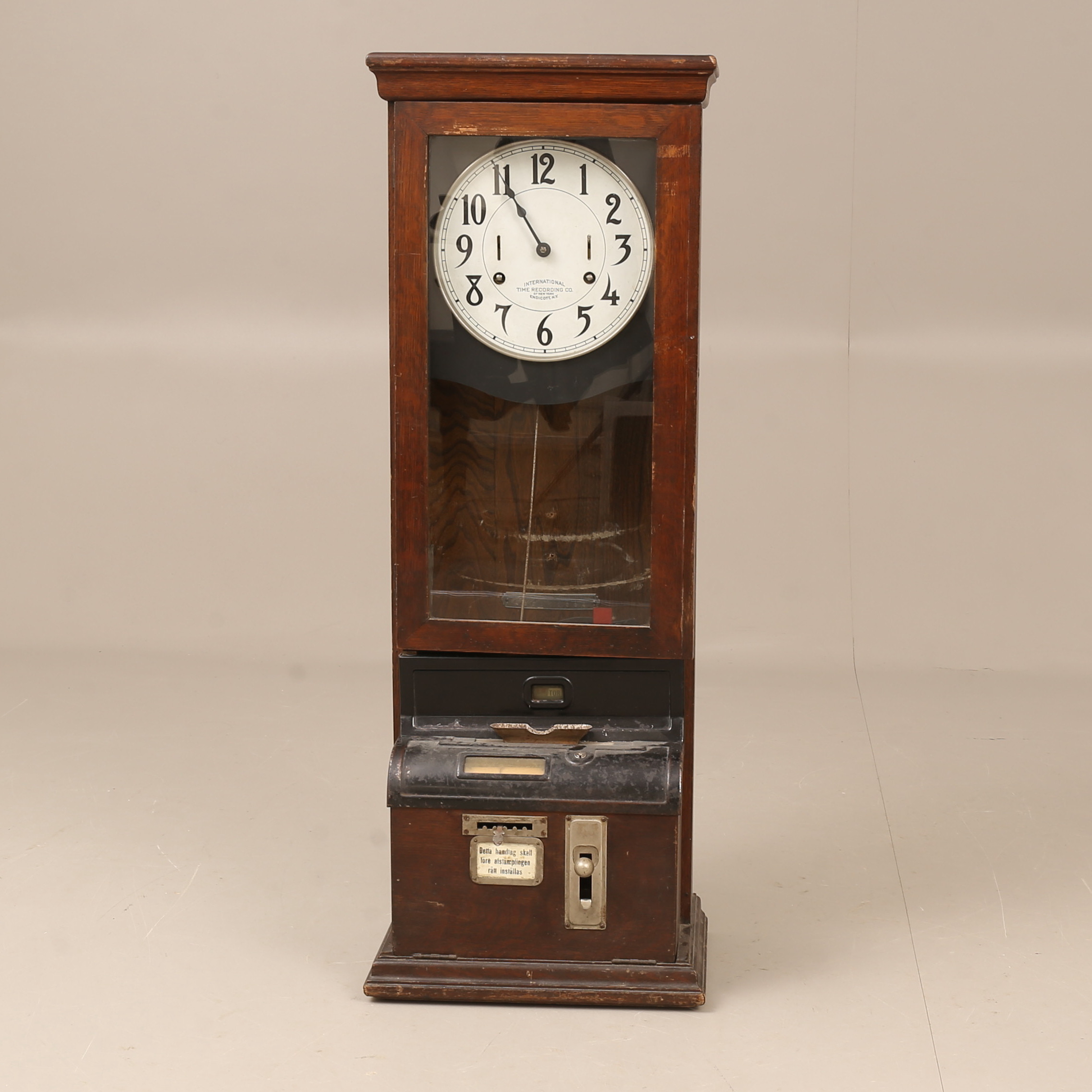 STÄMPELKLOCKA, International Time Recording Co, USA.