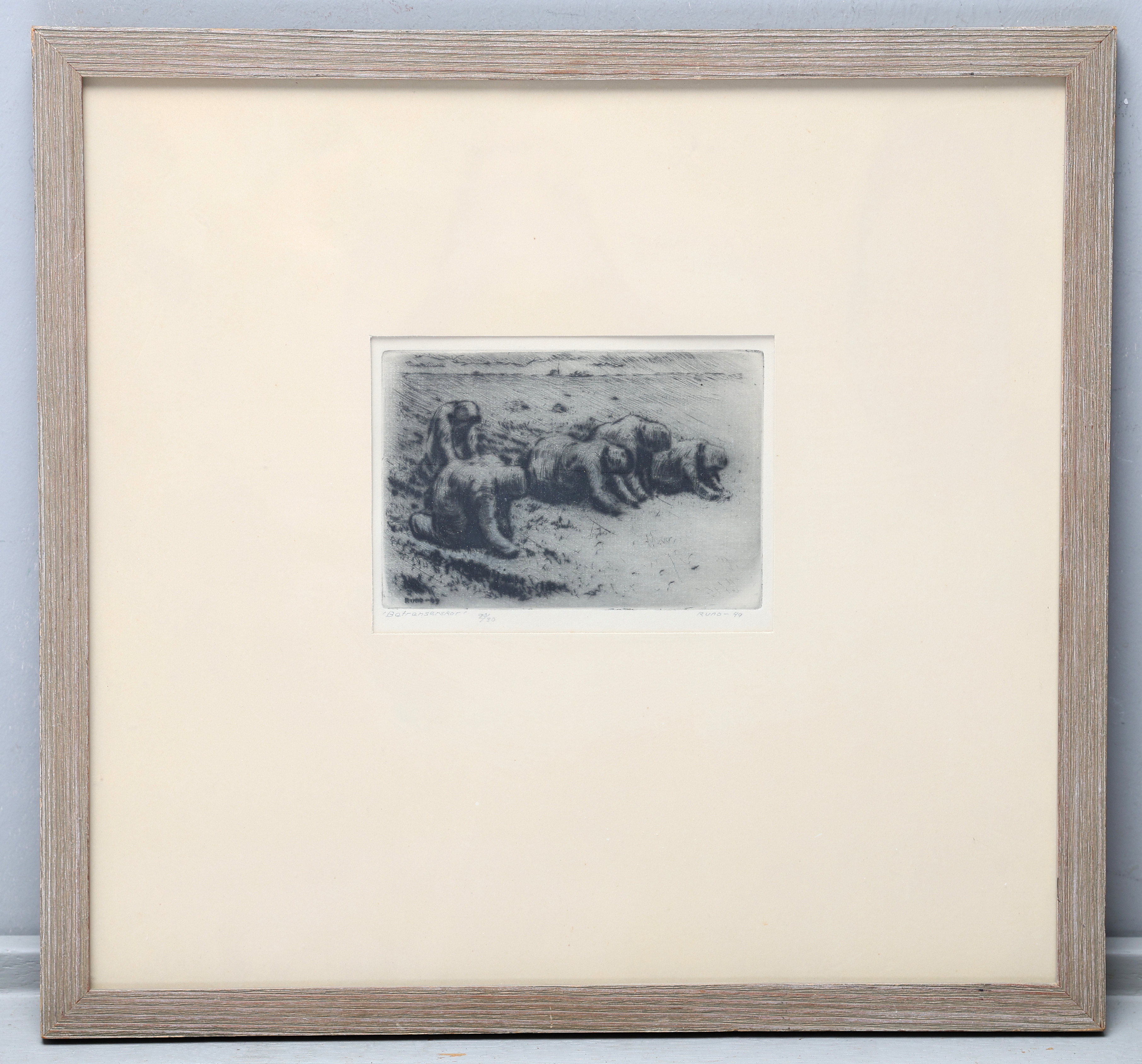 RUNO ANDERSSON. Etsning, signerad och numrerad 20/30.