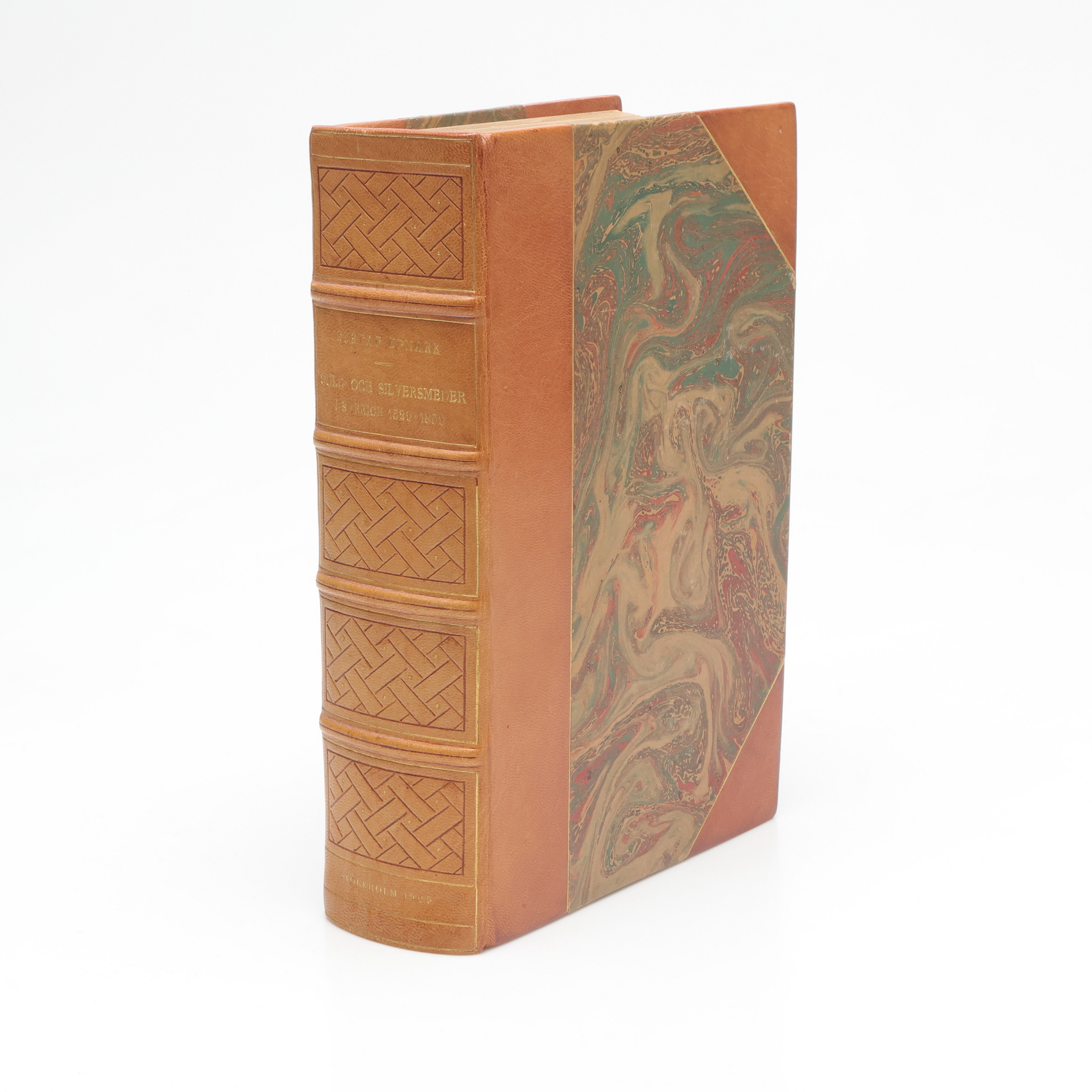 GUSTAF UPMARK. BOK, "Guld och silversmeder i Sverige 1520-1850", tryckt 1925.