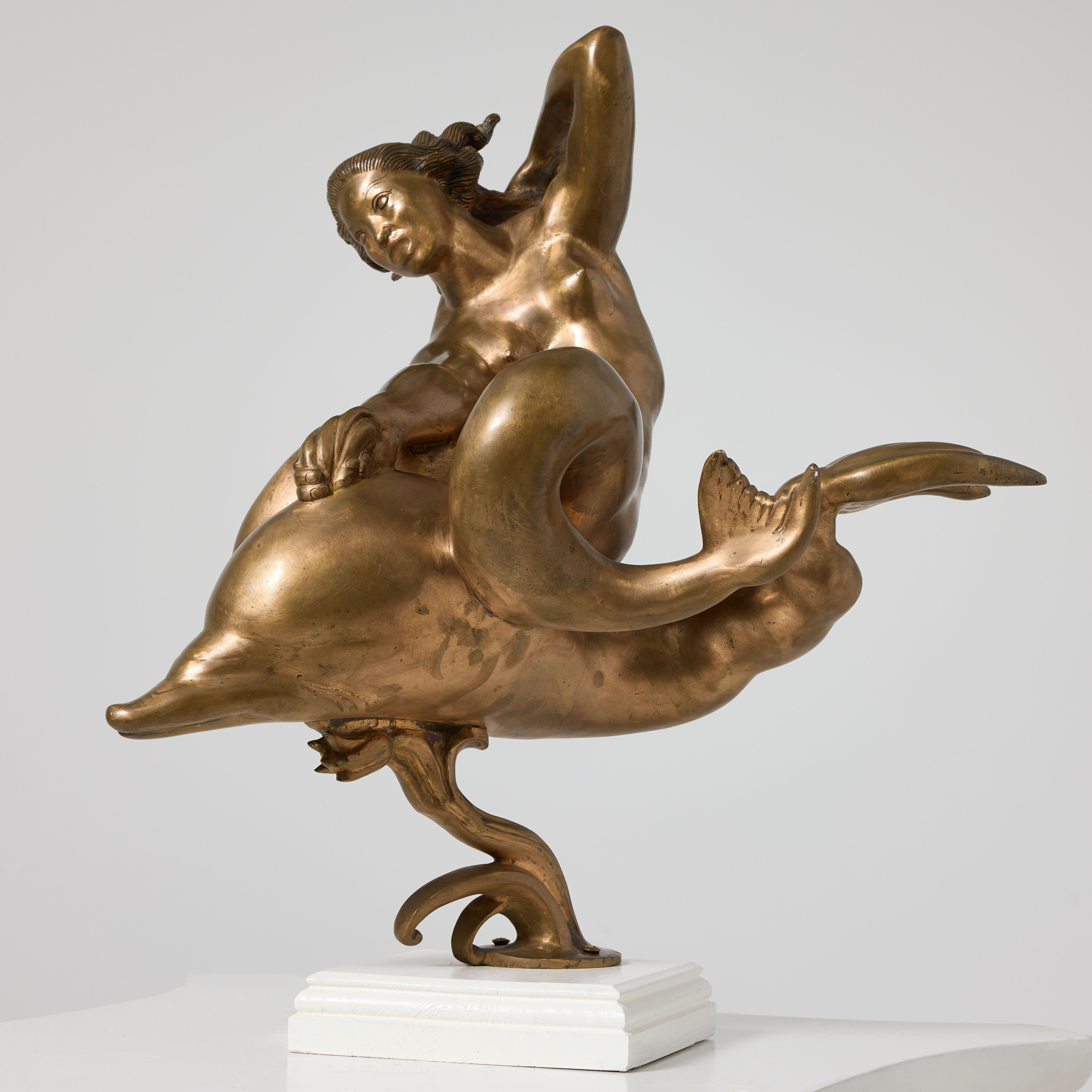 CARL MILLES. EFTER. "Solglitter" / "Najad på delfin".