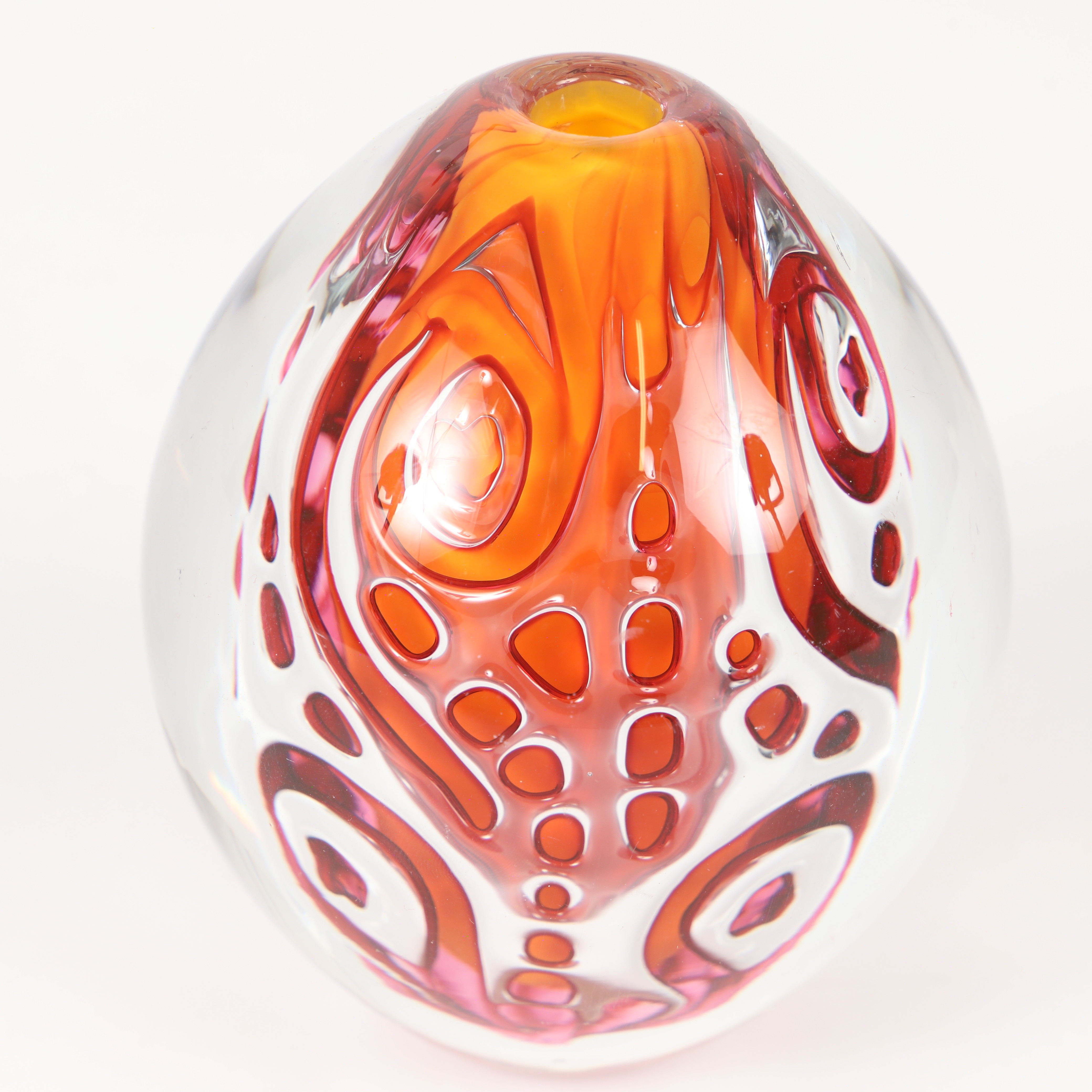 JAN-ERIK RITZMAN. Vas, glas, Ariel, Transjö, signerad, 1999.