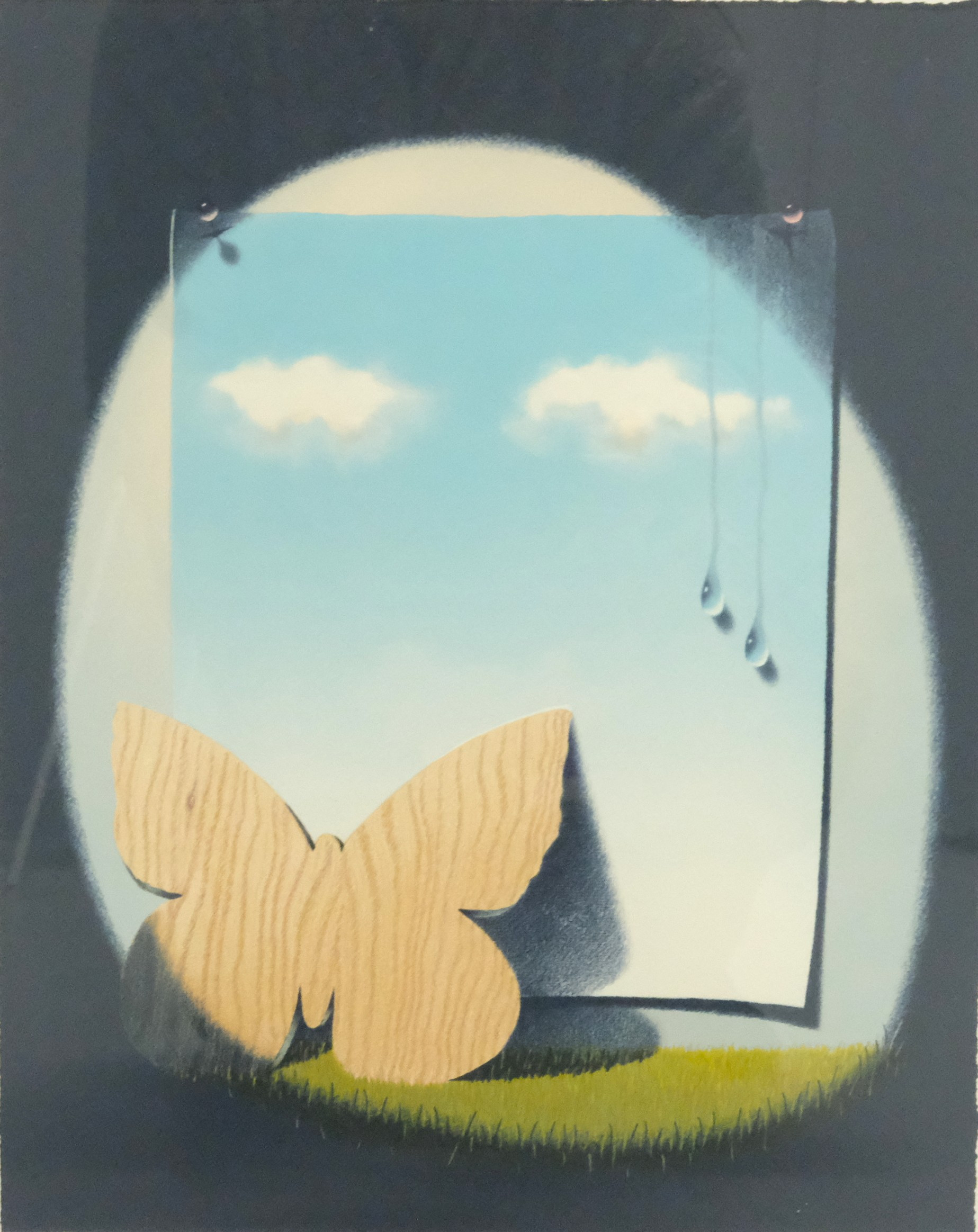 OLE AHLBERG. FÄRGLITOGRAFI, 1992.