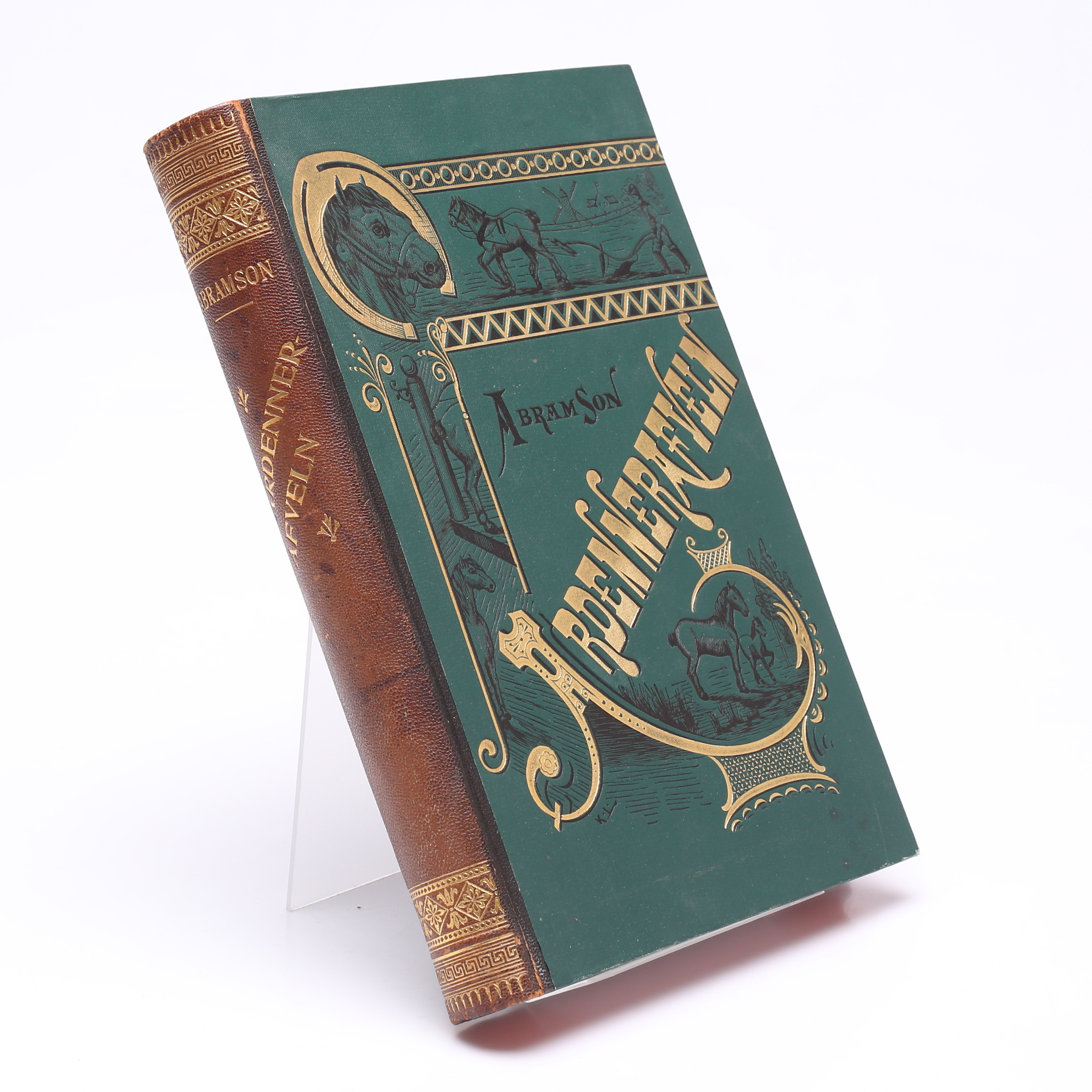 BOK, Ardennerafveln. Praktiska frågor rörande Den Kallblodiga Hästafveln, Ex libris Reinhold Von Rosen.