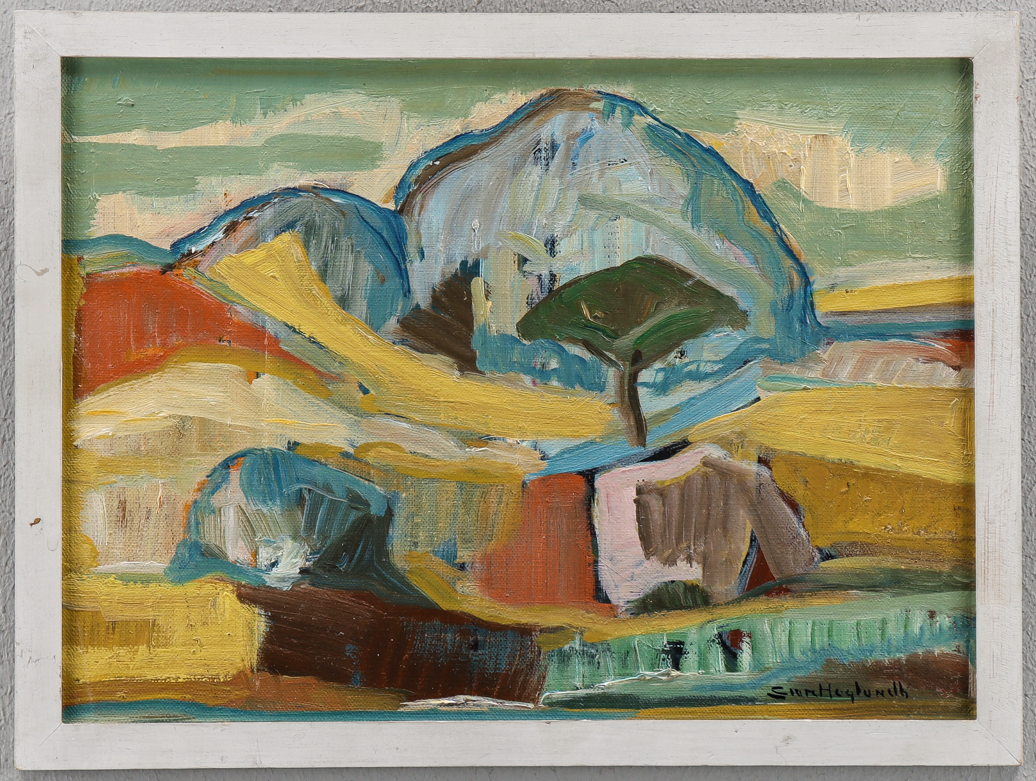 STURE HAGLUNDH. Sydländskt landskap.