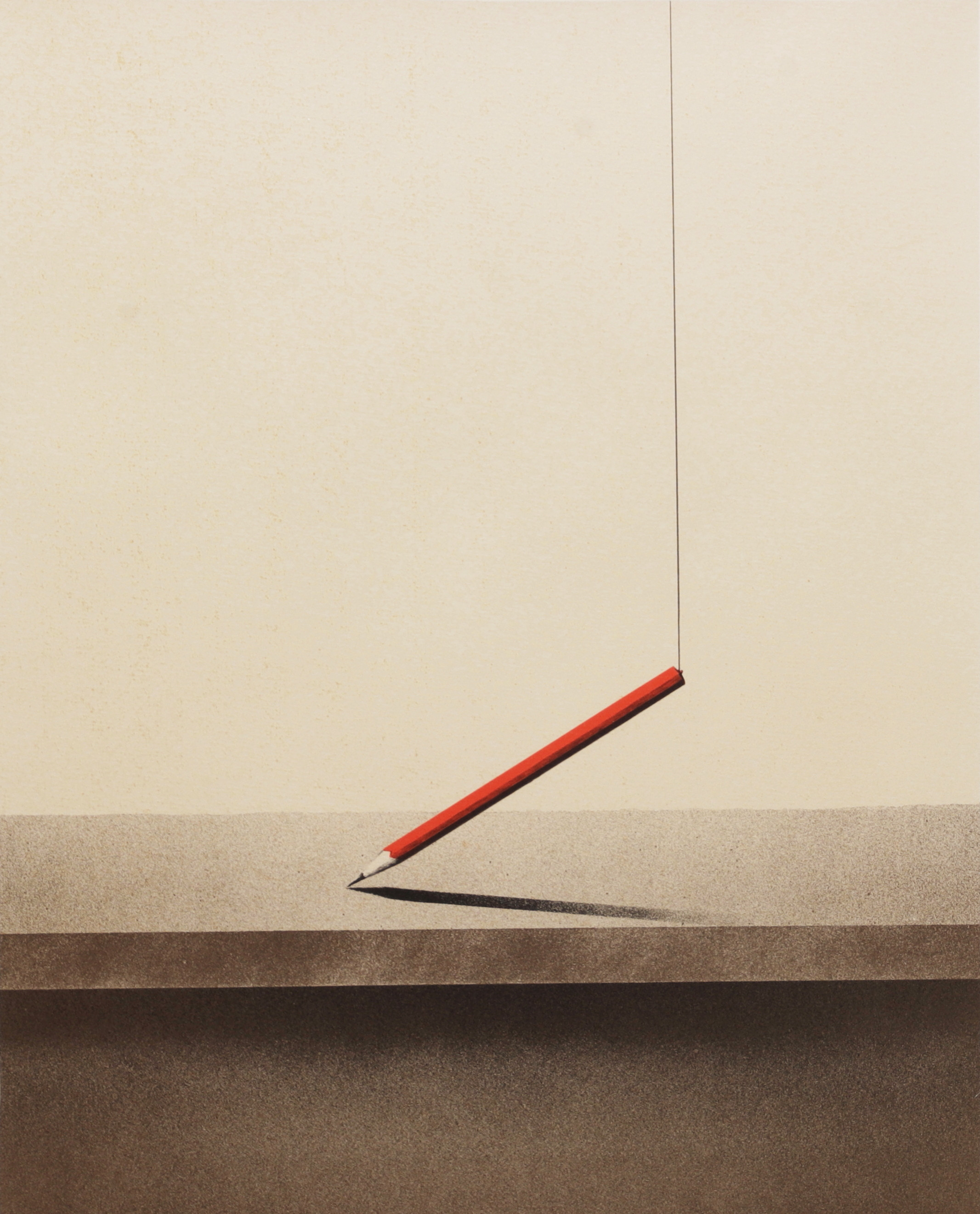 JOHANNES OLSSON. Hängande penna, färglitografi, signerad och numrerad 246/250.