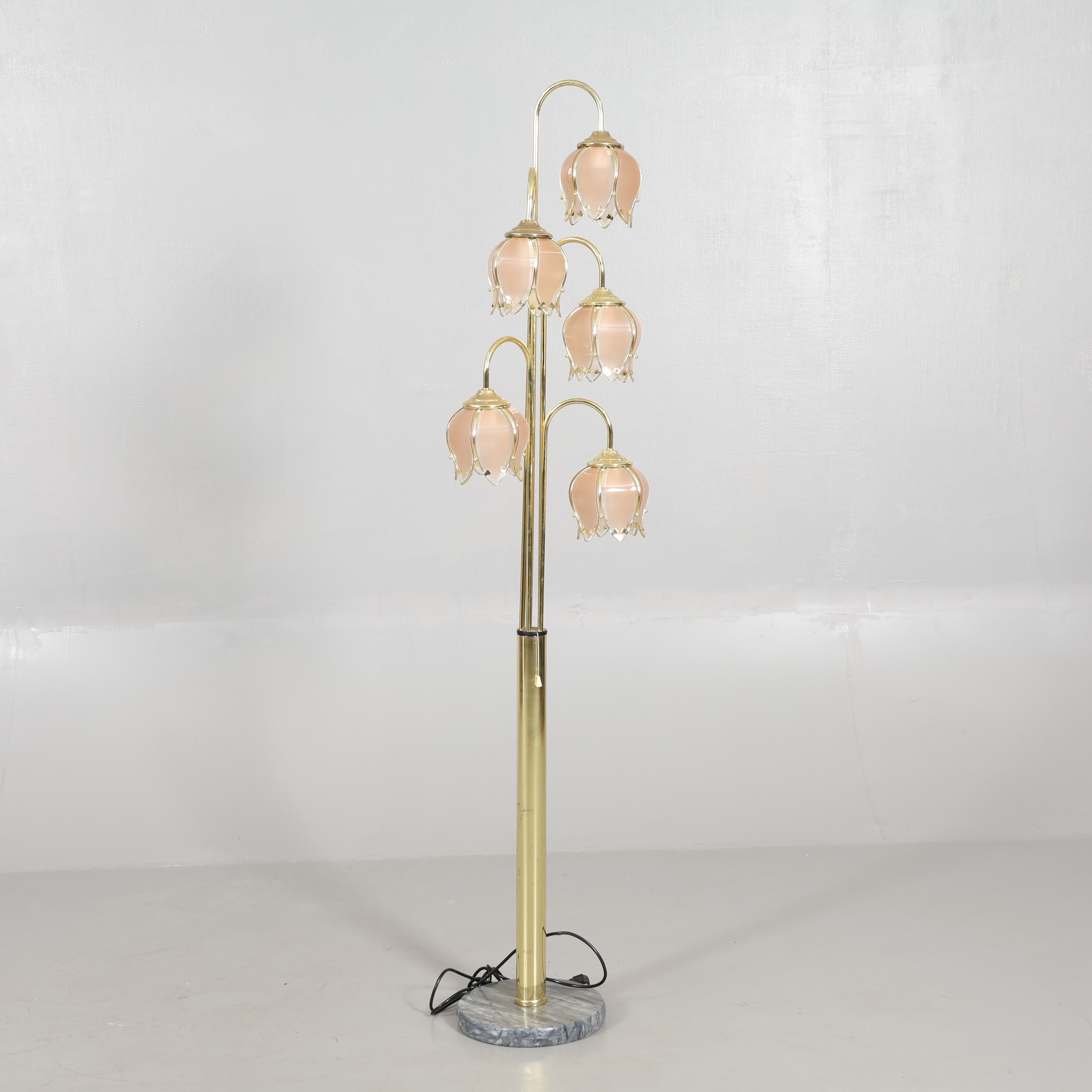 GOLVLAMPA metall/ glas.