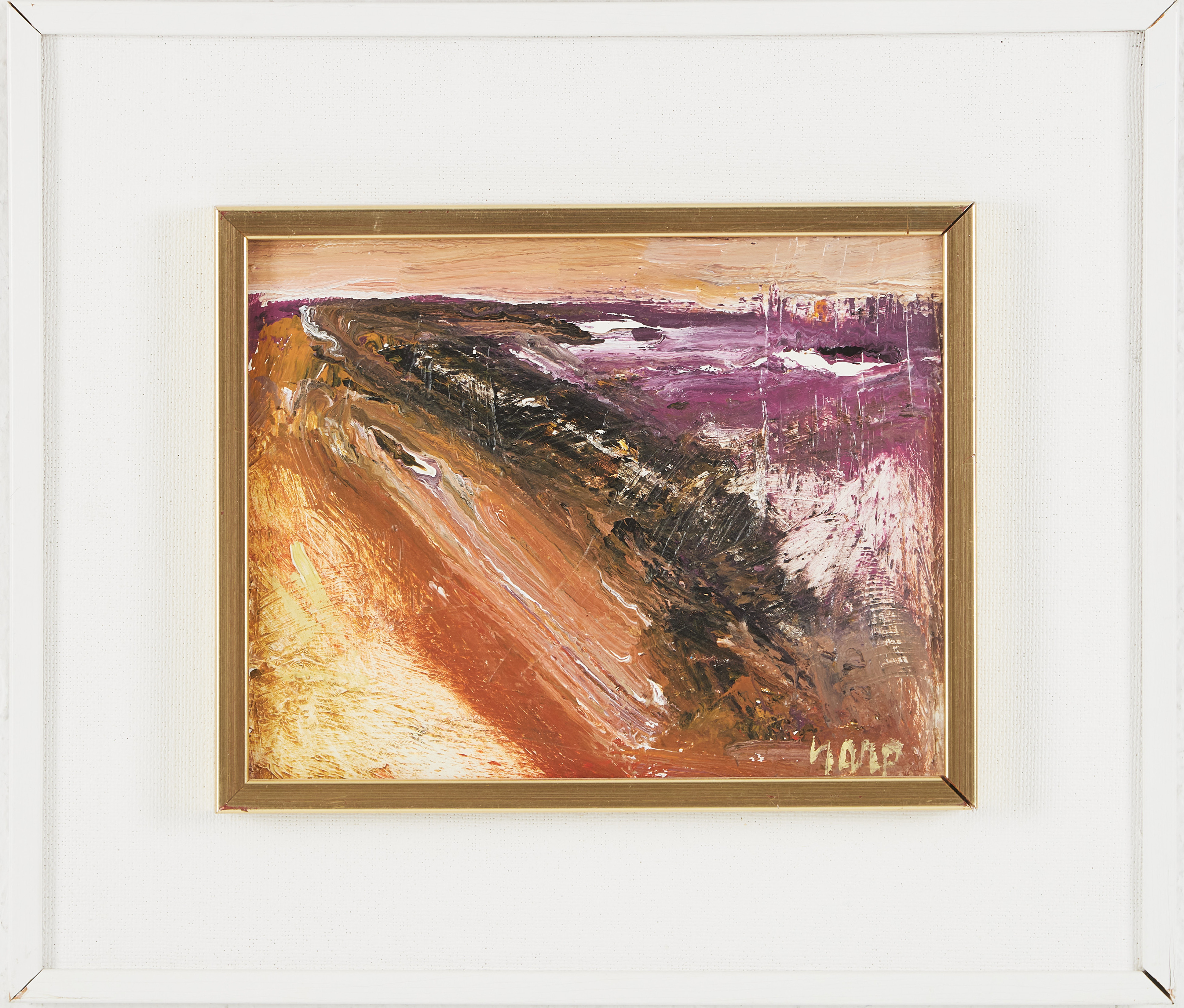 ELON GARP (1930-2013). Landskap, olja på pannå.