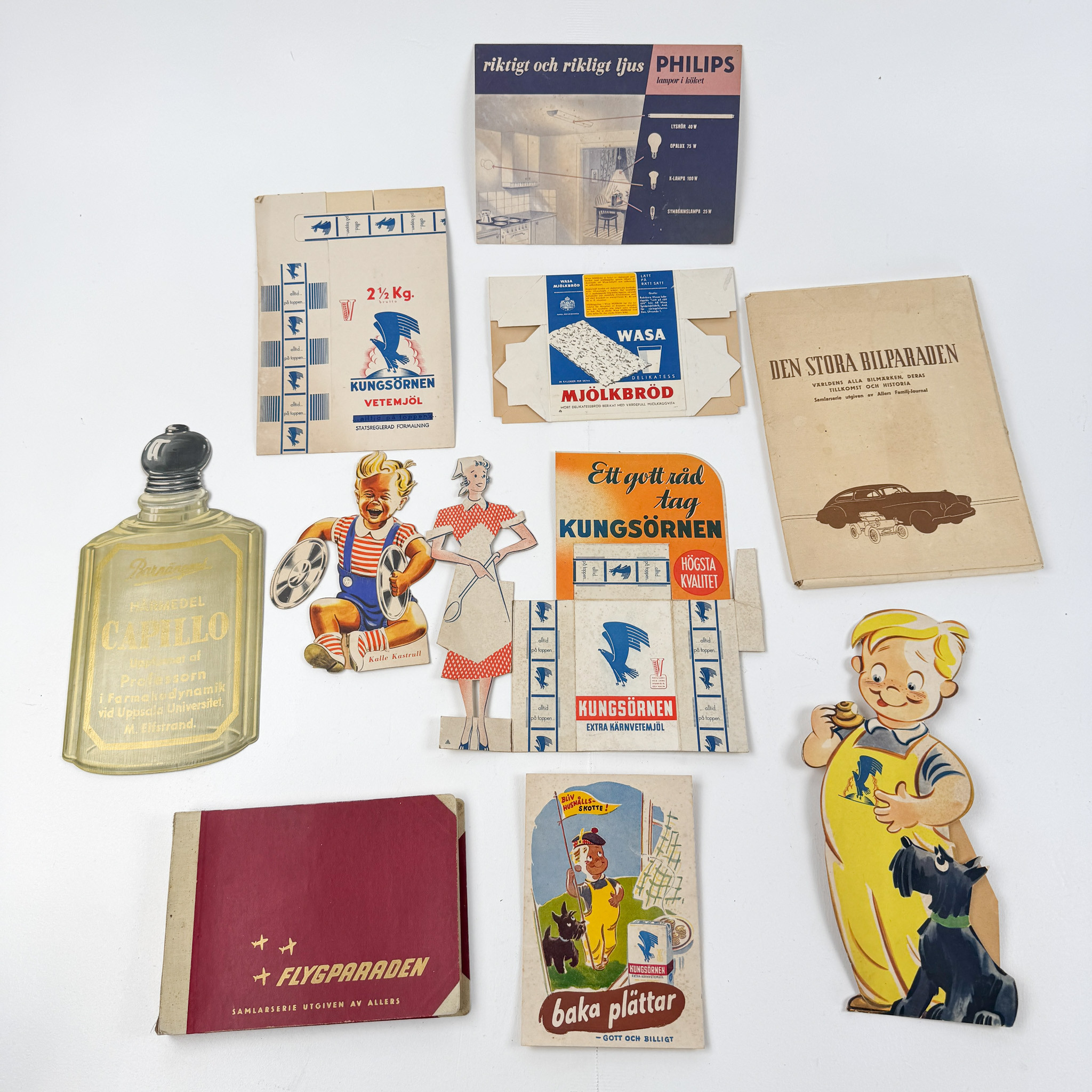 PARTI REKLAM, SAMLARSERIER M.M, omkring 1900-talets mitt.