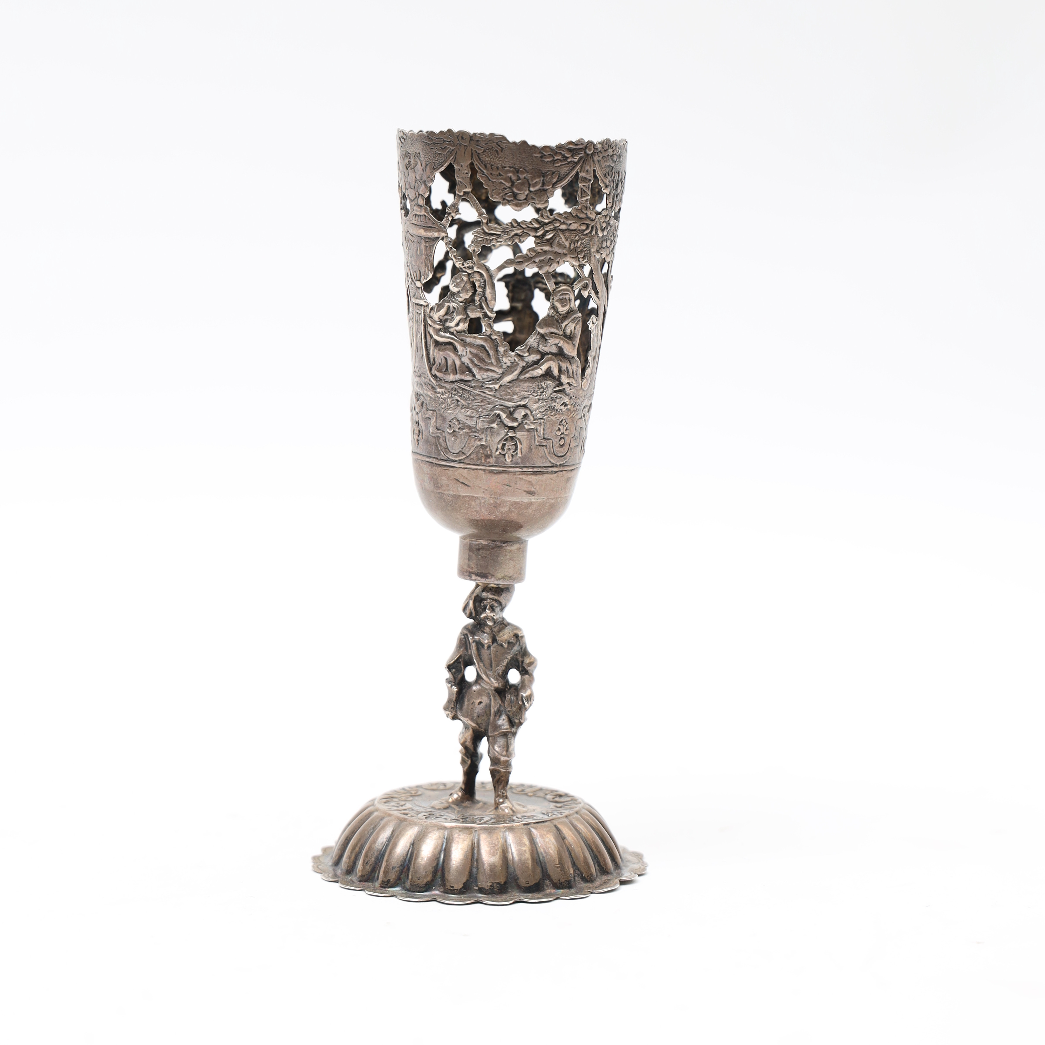 GLAS, SILVER, 1800-tal eller äldre.