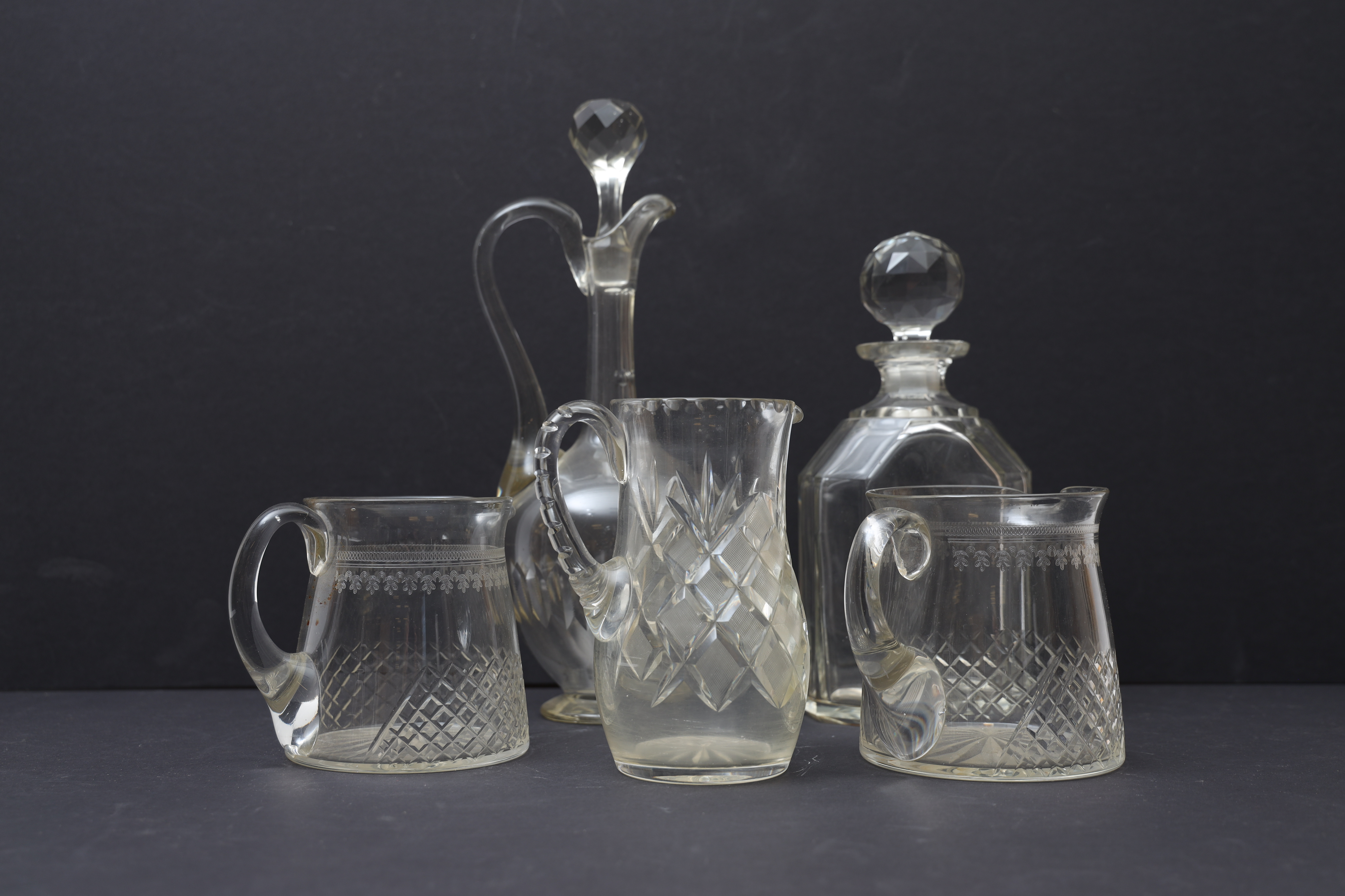 GLAS 5 DELAR, delvis 1800-tal.