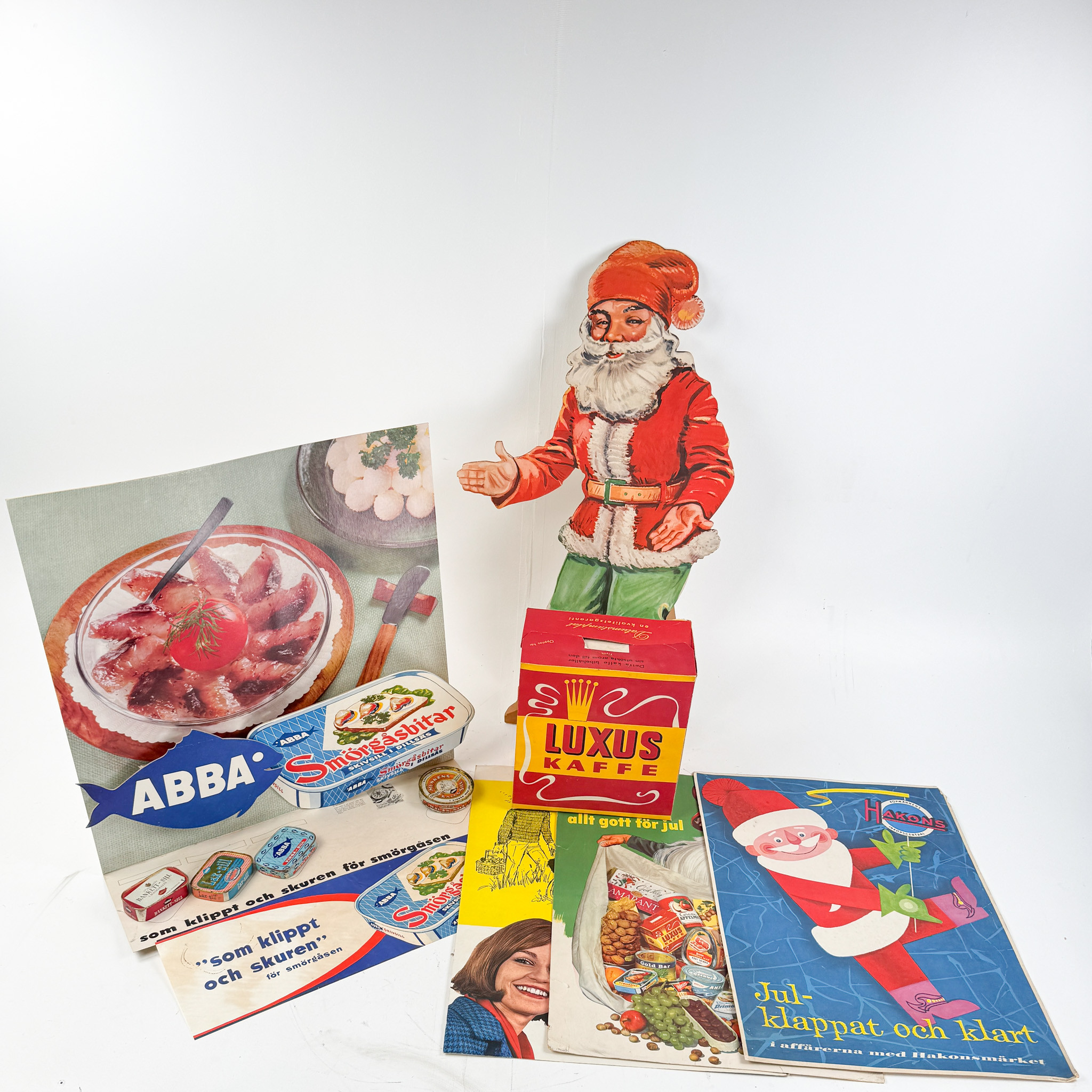 REKLAMSKYLTAR, papp, 6 st, 1900-tal.