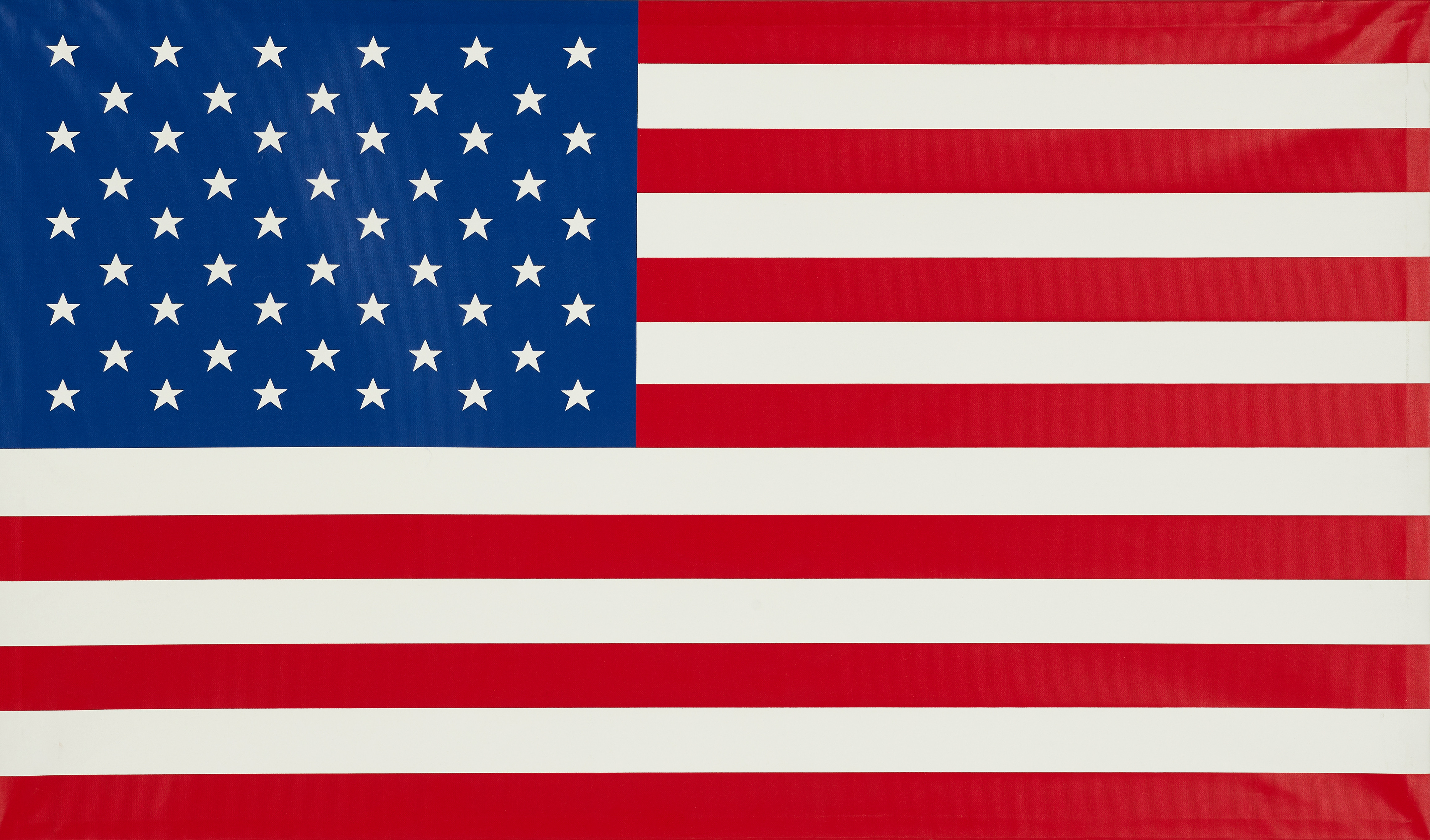 JOHN OSTVED (USA, Född 1957): Stars and stripes, signerad a tero J Ostved, E.A II/II, daterad 01, silkscreen på canvas.