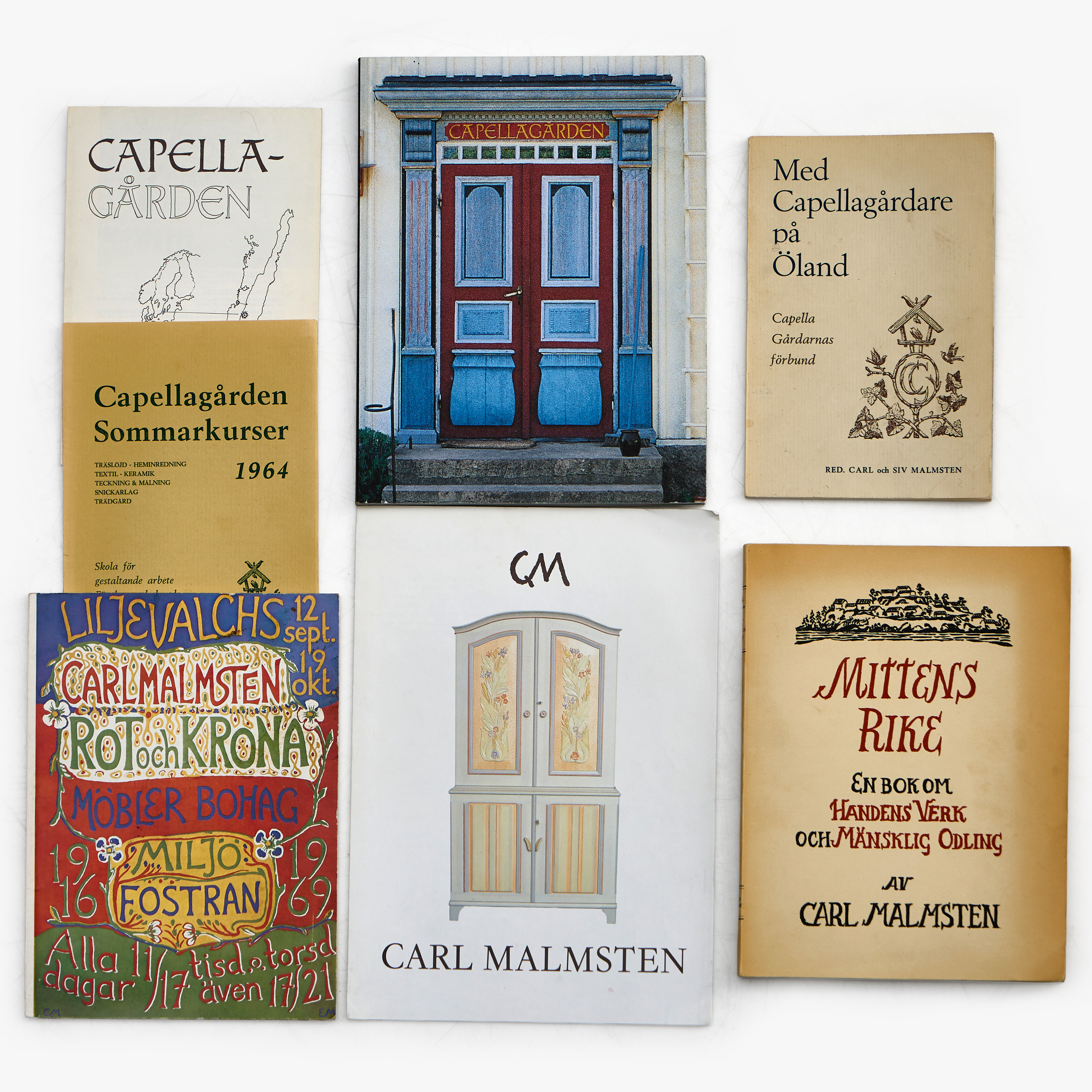 CARL MALMSTEN (1888–1972). Litteratur (7 delar).