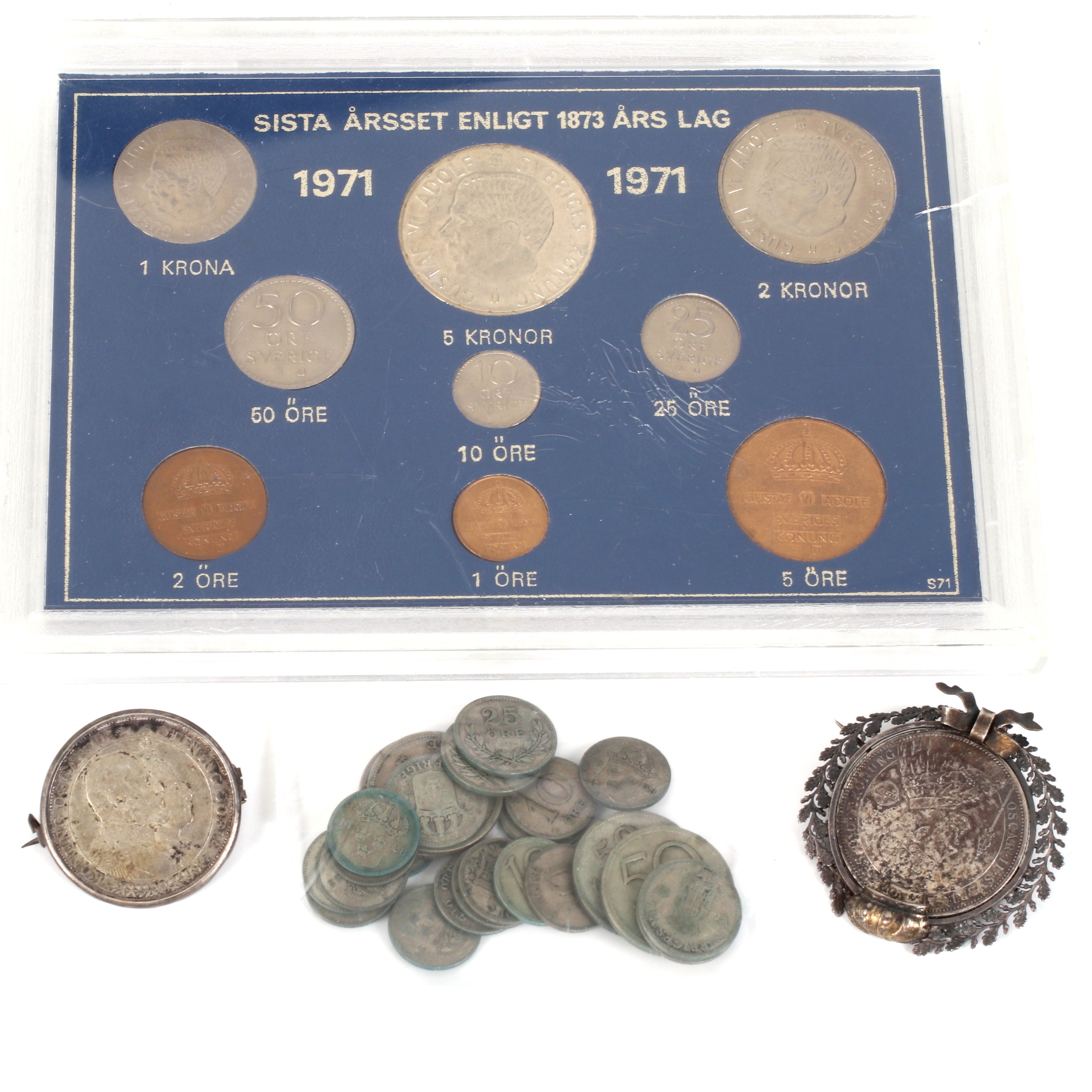 SILVERMYNT & MYNTSET, Sverige, 18/1900-tal.