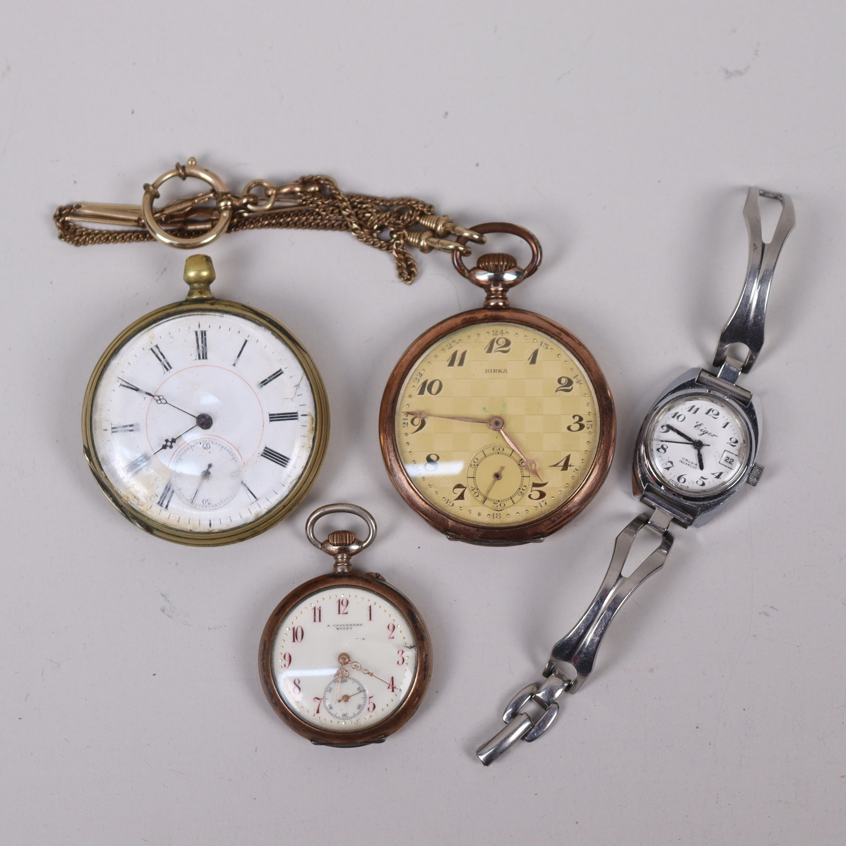 FICKUR OCH ARMBANDSUR, Cederberg Ystad, M Tobias Liverpool, Eiger, Birka, 4 st.