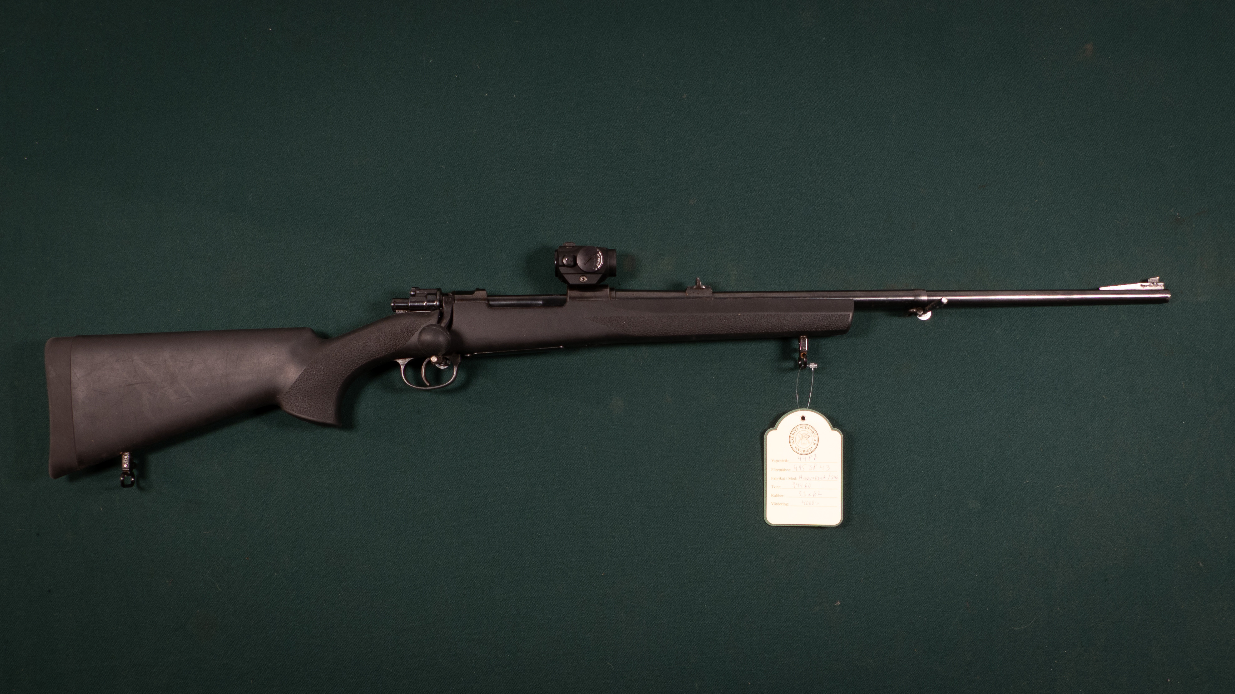 Husqvarna Modell 246 Kal. 9,3x62 Tillv.nr: 94460.