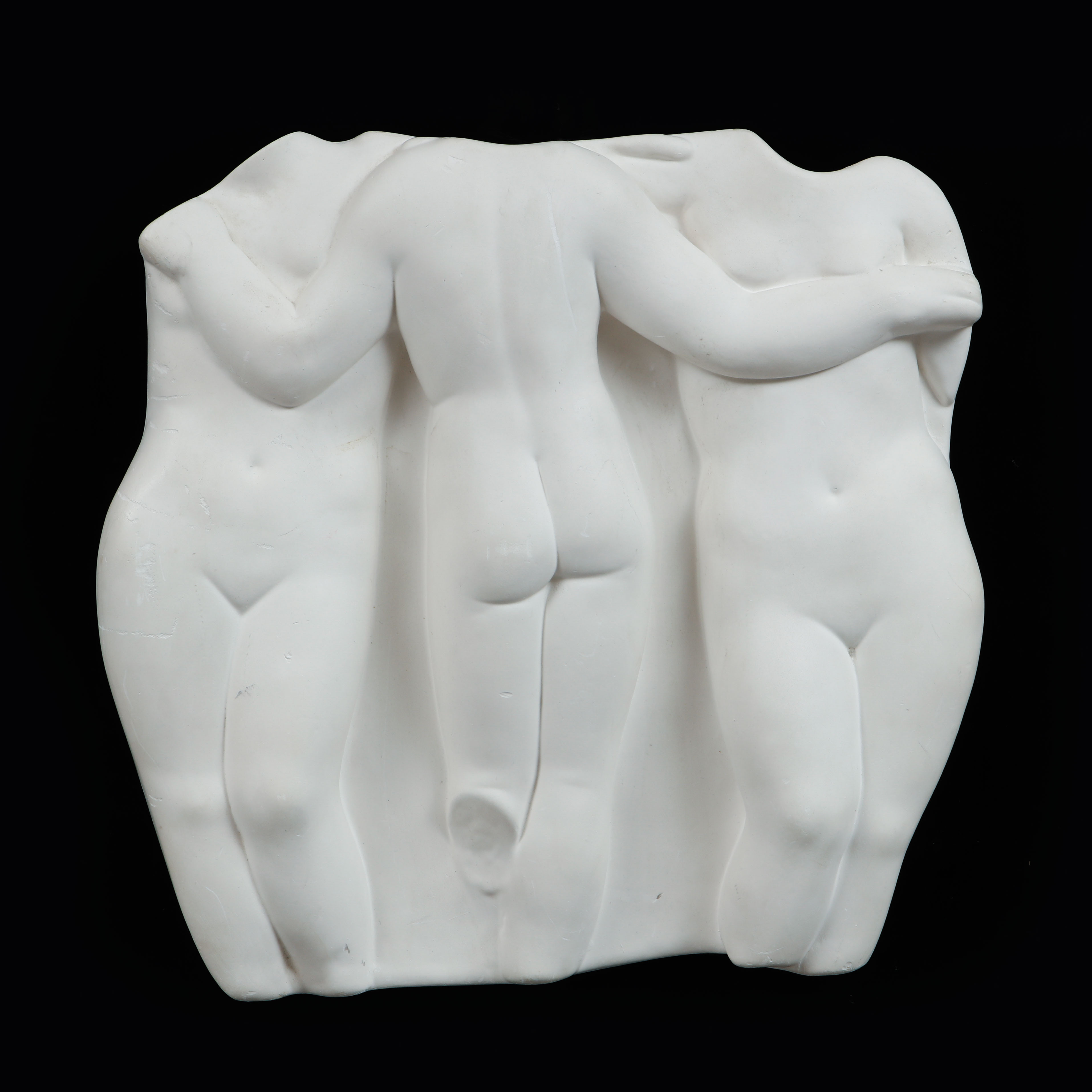 OKÄND KONSTNÄR. Tre gracer, skulptur, gips.