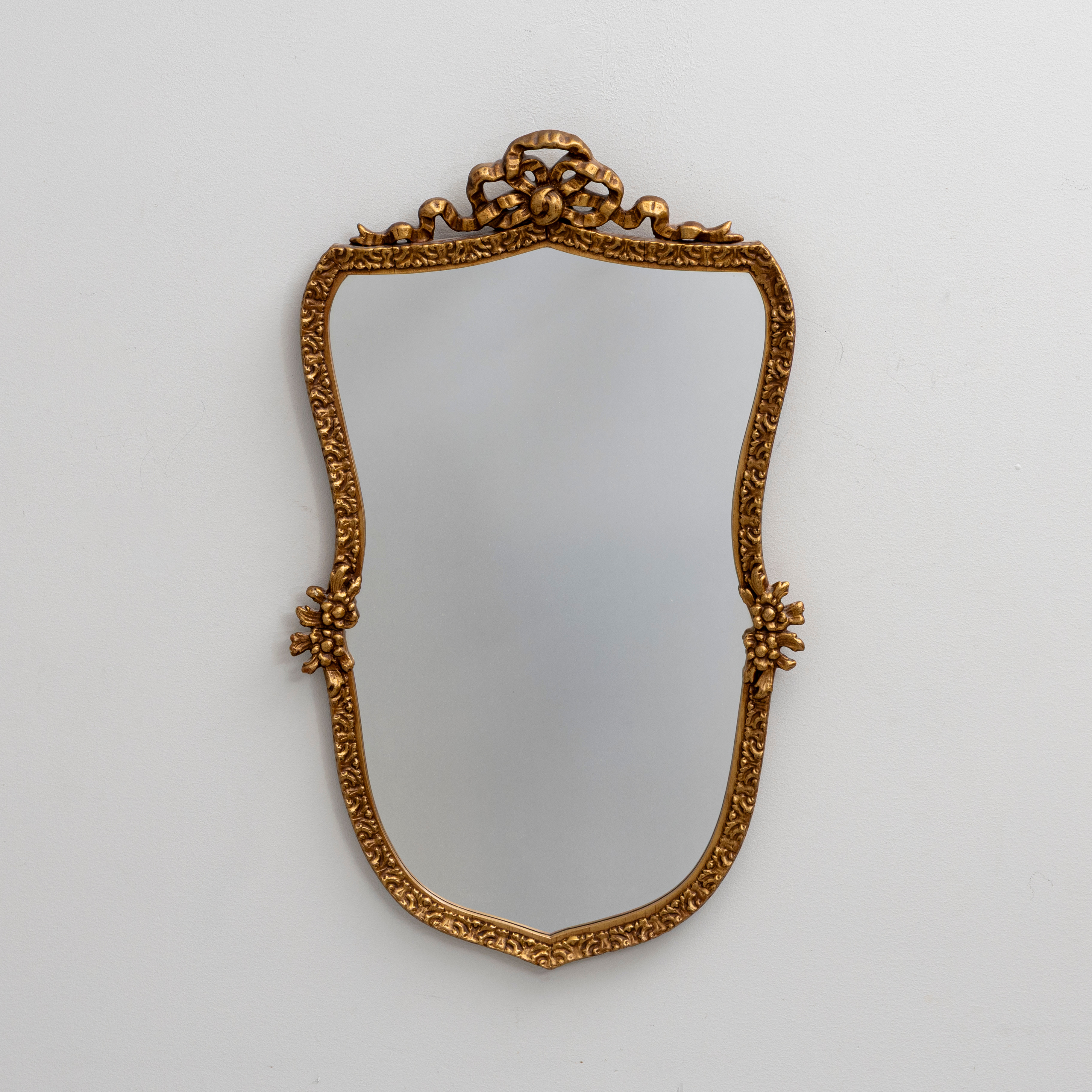 SPEGEL, förgylld, F.E. Weber & Sonner's Eftf, Köpenhamn, 1900-talets mitt.