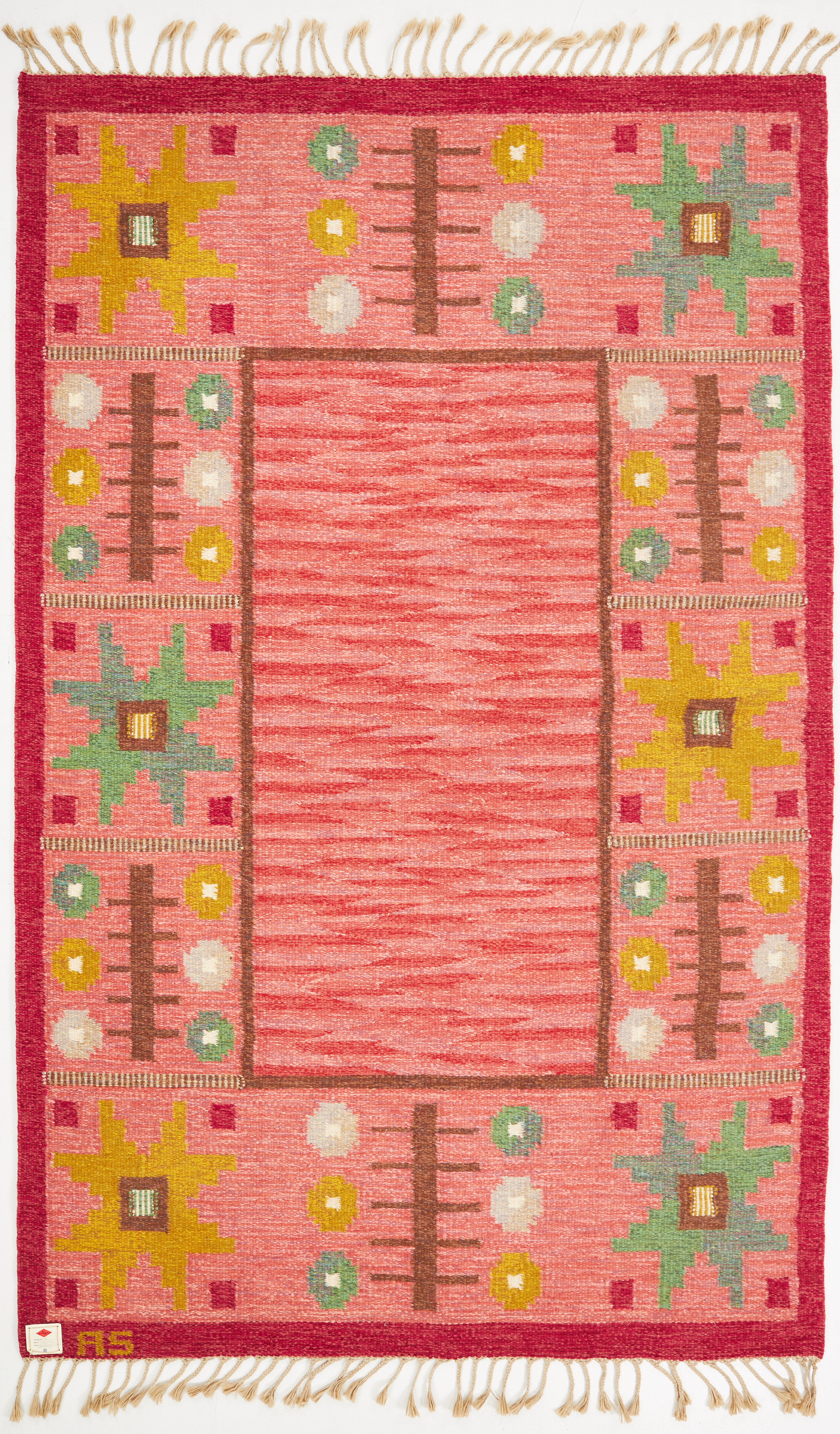 ASTRID  SAMPE. röllakanmatta, signerad AS, ca 250x163 cm.