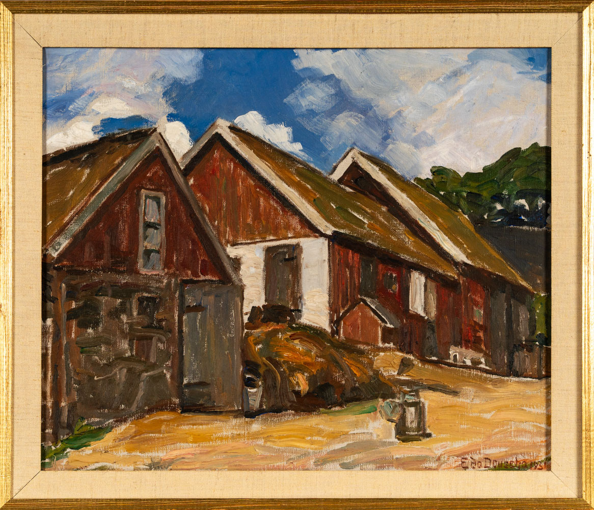 EDA DOUSCHA. Olja på duk, signerad, daterad 1931.