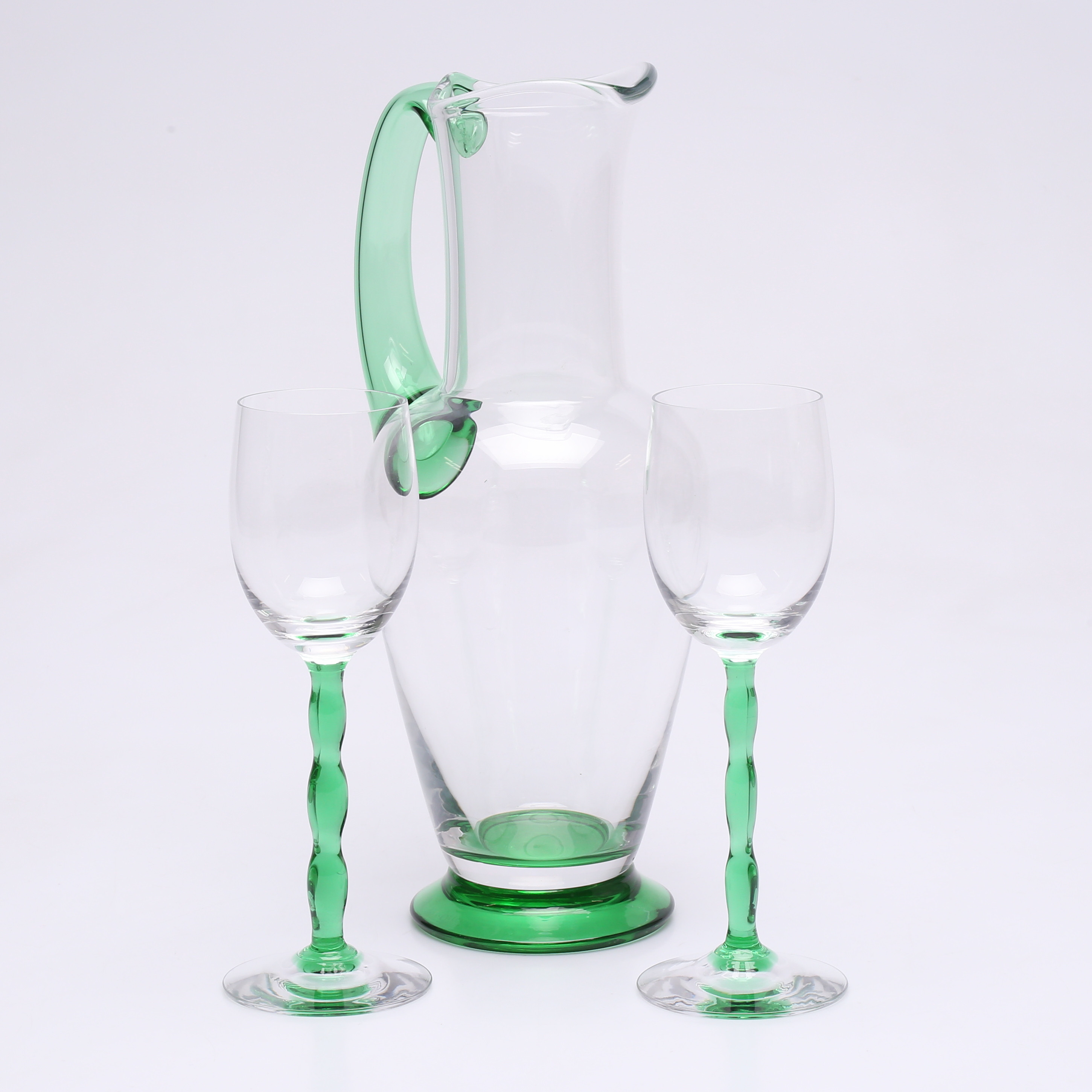 GUNNAR CYRÉN. KANNA samt VINGLAS, 3 delar, Nobel, Orrefors.