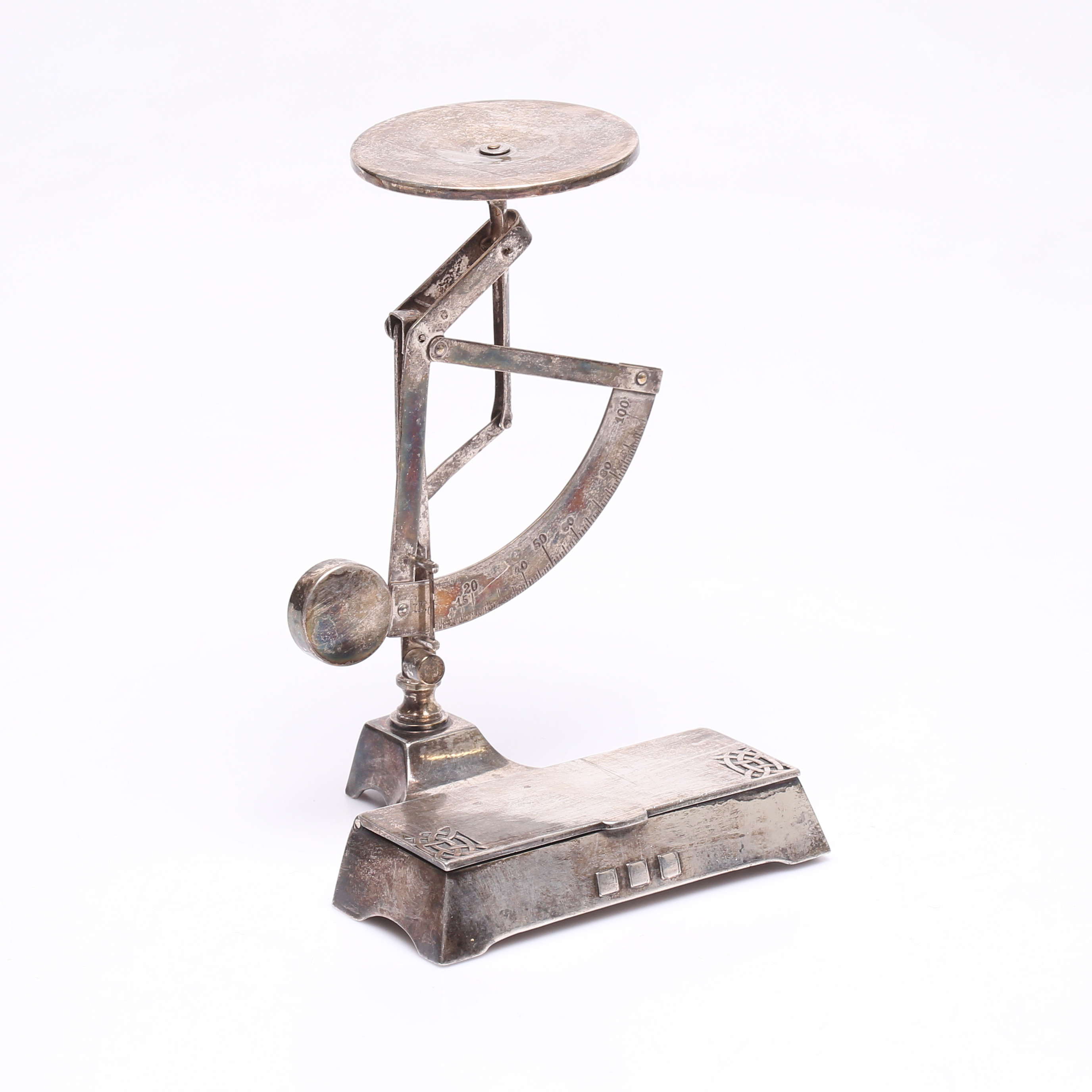 BREVVÅG, vitmetall, jugend, WMF, Tyskland.