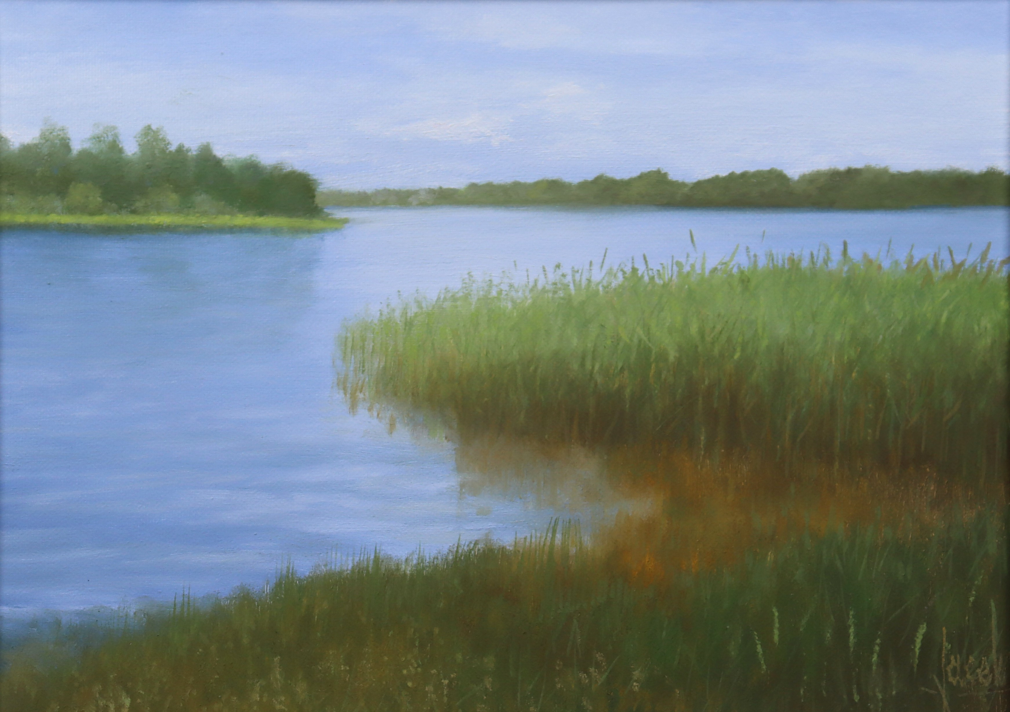 JACEK MIELIWODZKI, olja på duk, "Vy över Snogeholmssjön".