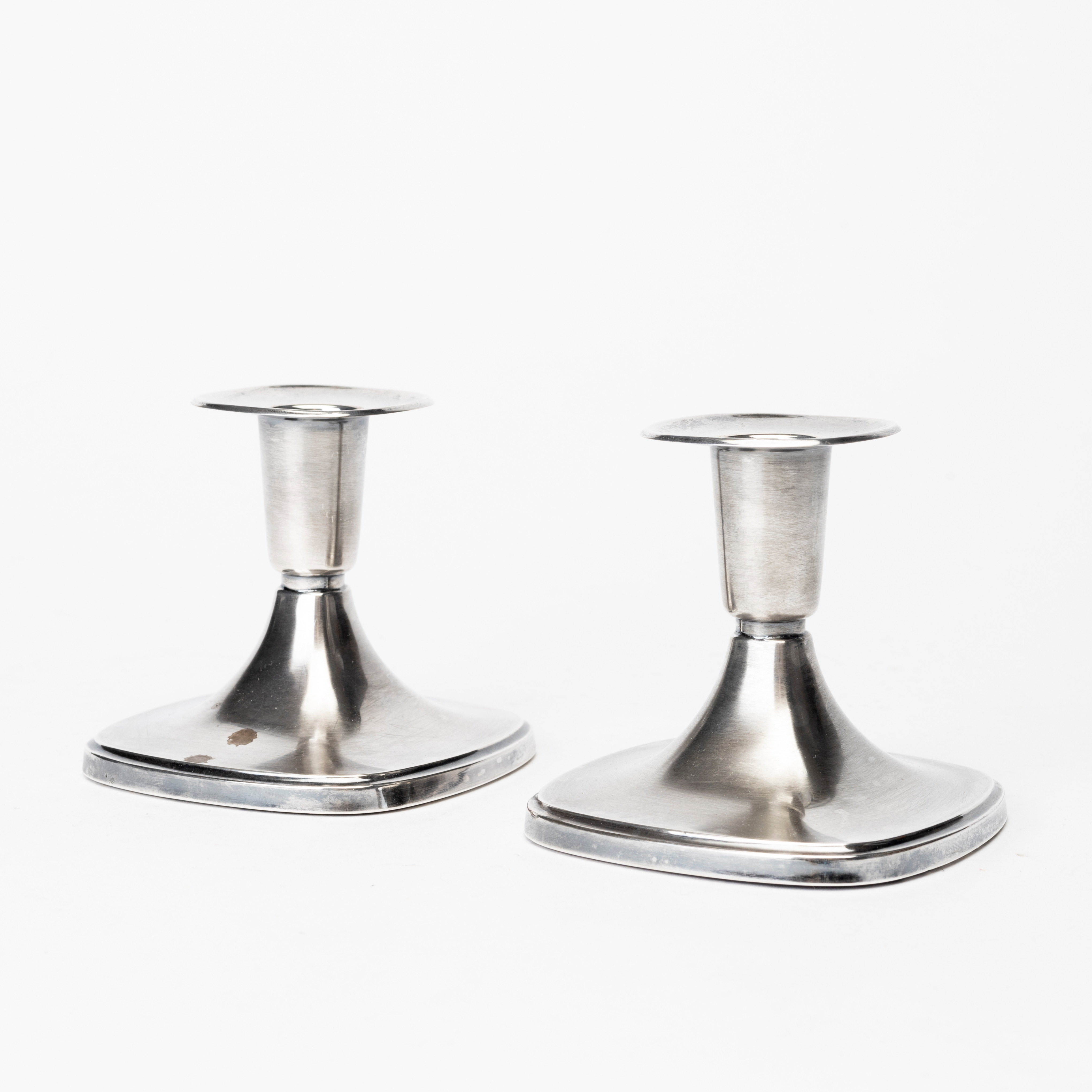 LJUSSTAKAR, ett par, silver, K&EC, Göteborg, 1968-69.