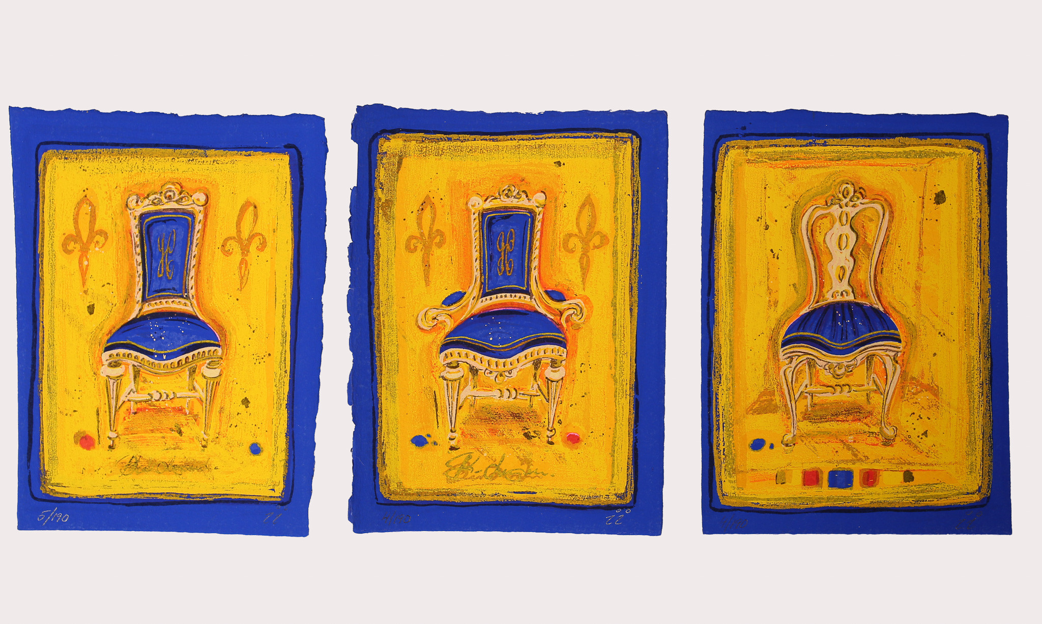 INGBRITT LAGERBERG. Screentryck, numrerade, monogramsignerade, 3 stycken.