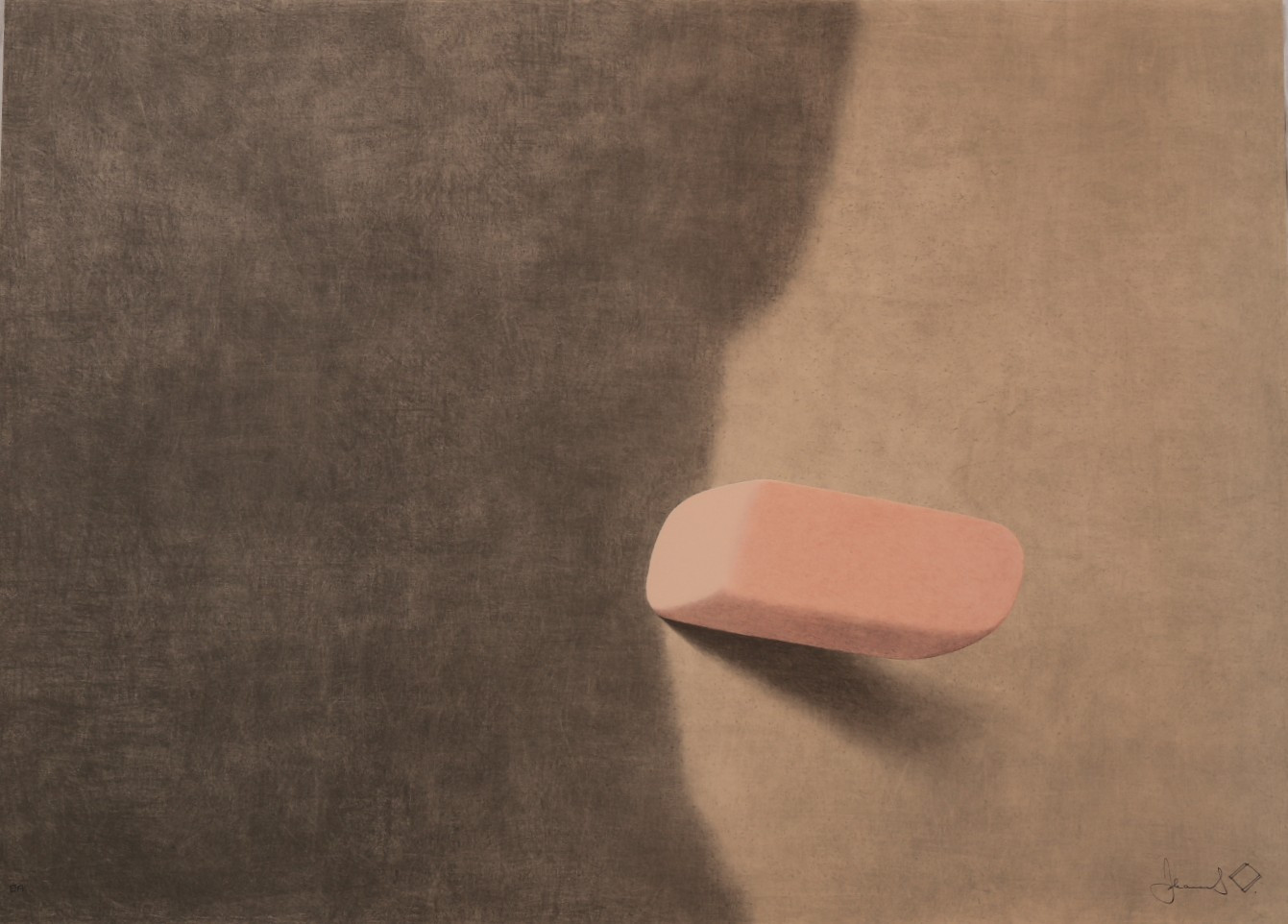 JOHANNES OLSSON. Färglitografi, Suddgummi, numrerad 75/170, signerad Johannes O.