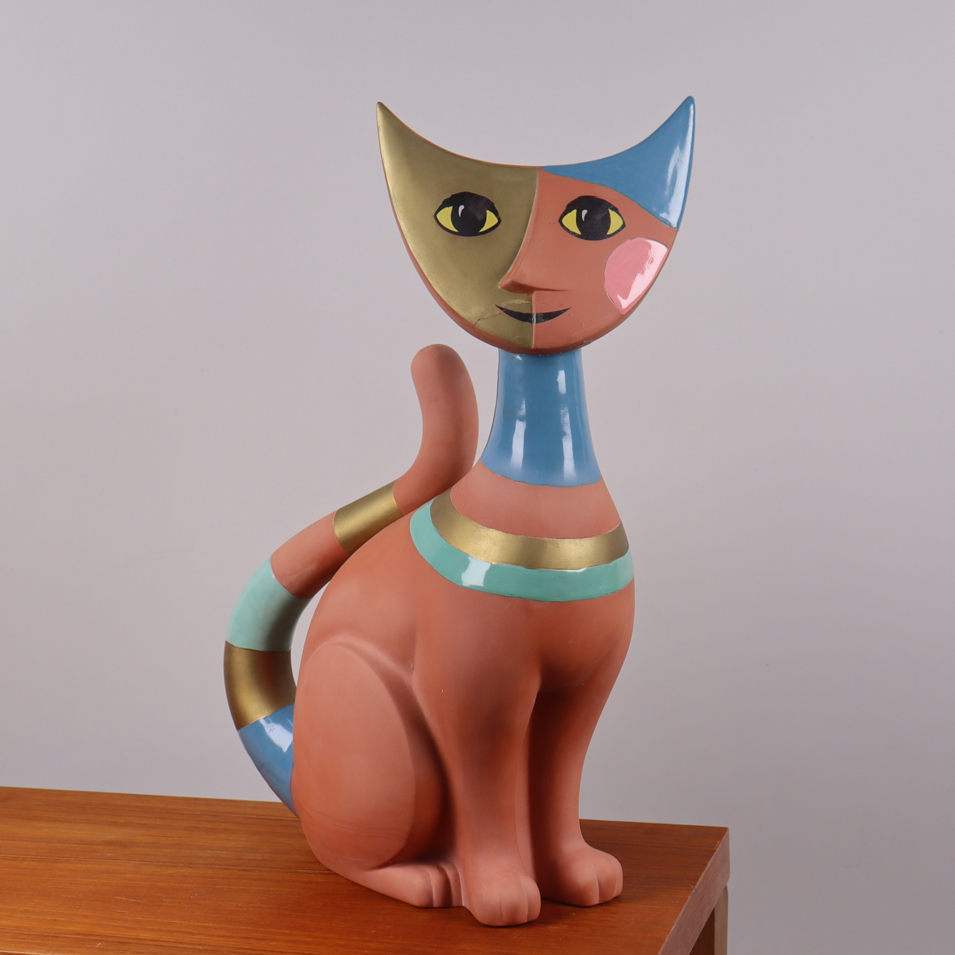 ROSINA WACHTMEISTER. figurin, "Roberto", katt i keramik, Goebel.