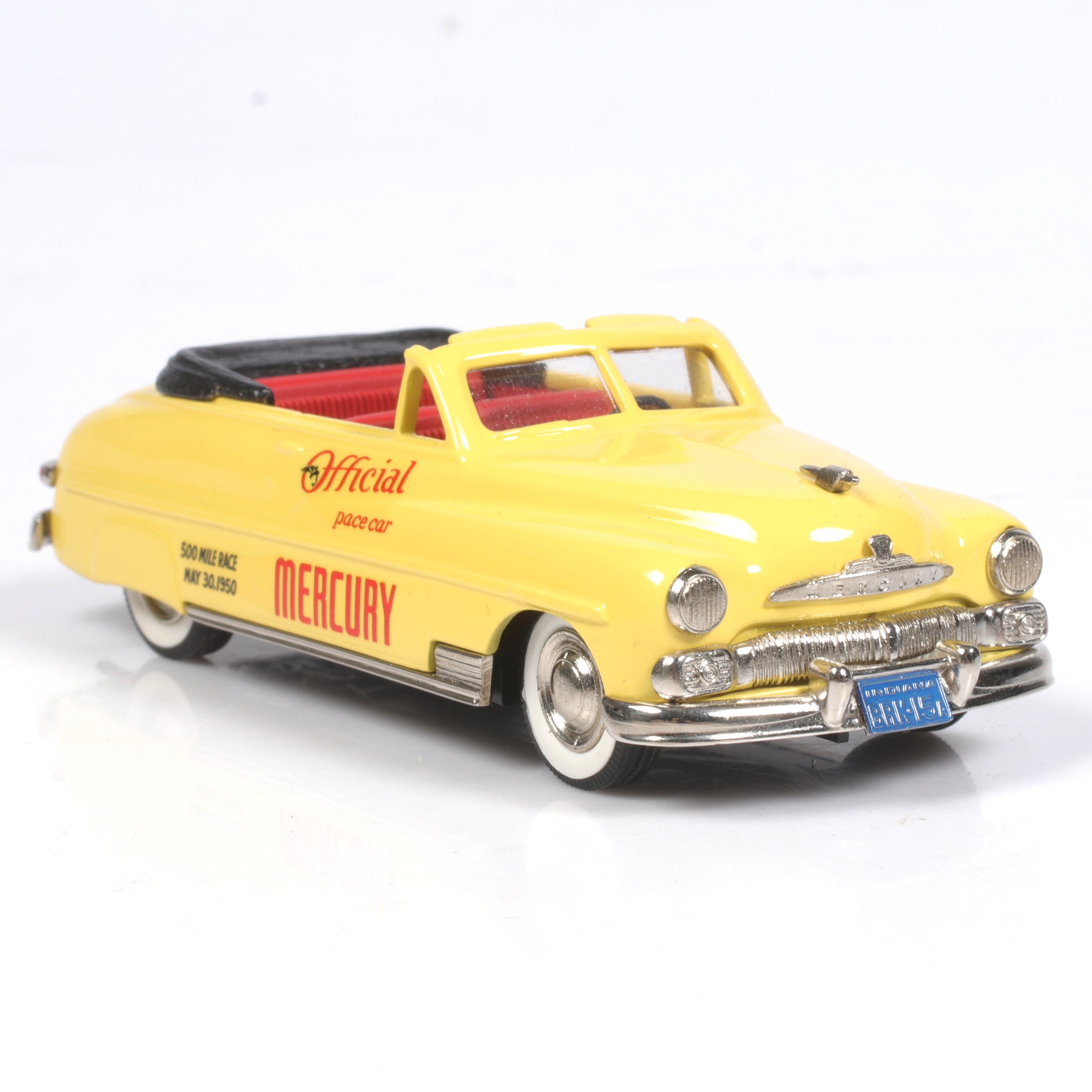 MODELLBIL, metall/resin, Mercury Convertible "Official Pace Car", 1950, Brooklin Models, skala 1:43.