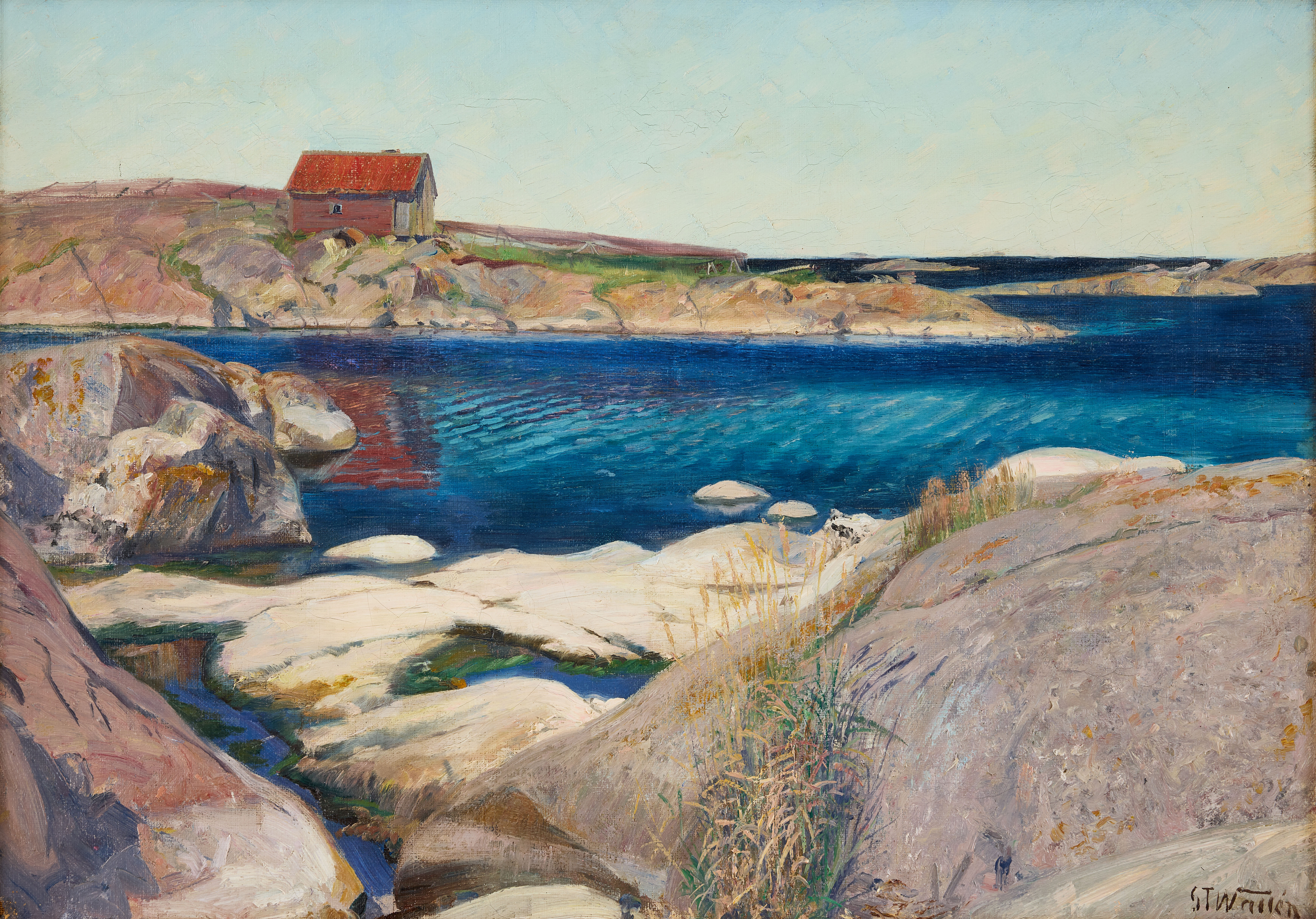 GUSTAF THEODOR WALLÉN. Skärgårdsmotiv.