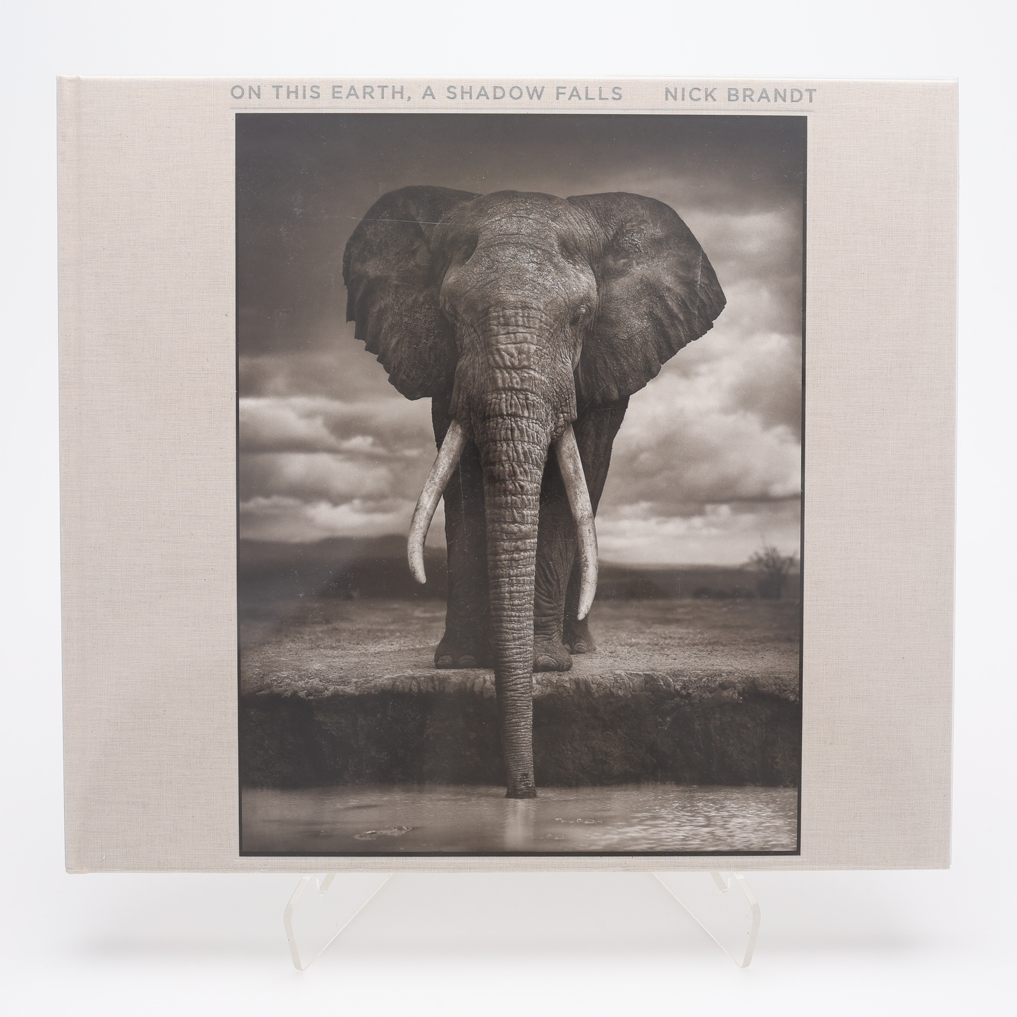 FOTO. DEN BRITTISKE FOTOGAFEN NICK BRANDT'S ON THIS EARTH, A SHADOW FALLS - MÄKTIGA BILDER PÅ AFRIKAS VILDA DJUR 2013 SIGNERAD AV NICK BRANDT.