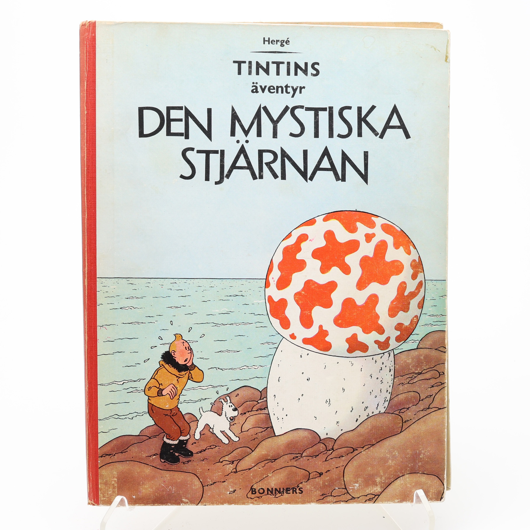 TINTINS ÄVENTYR. DEN MYSTISKA STJÄRNAN I FÖRSTA SVENSKA UPPLAGAN 1960.