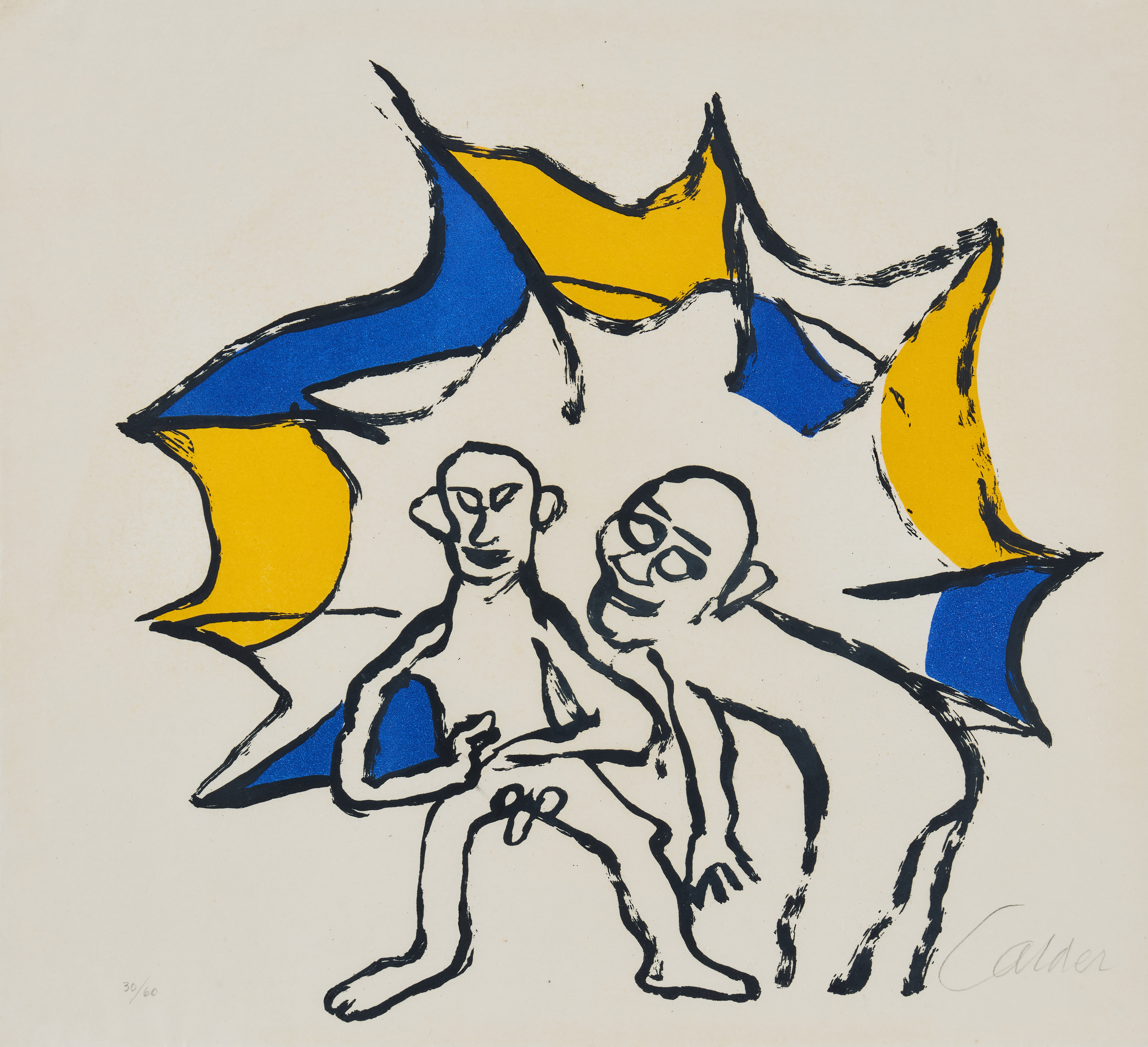 ALEXANDER CALDER. Untitled ur sviten "Le sacrilège d'Alan Kent".
