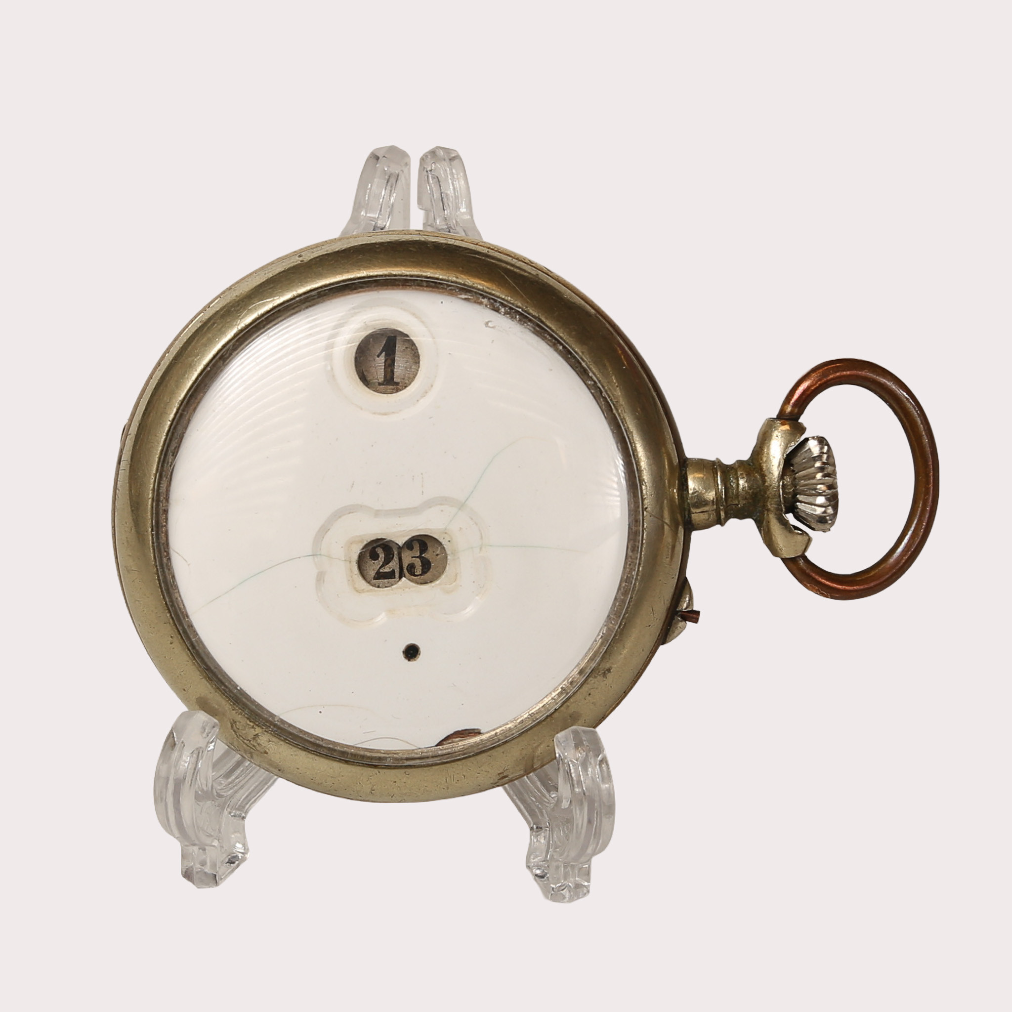 FICKUR, Cortebert, "Jump Hour" system, vitmetall, 1800-talets slut.