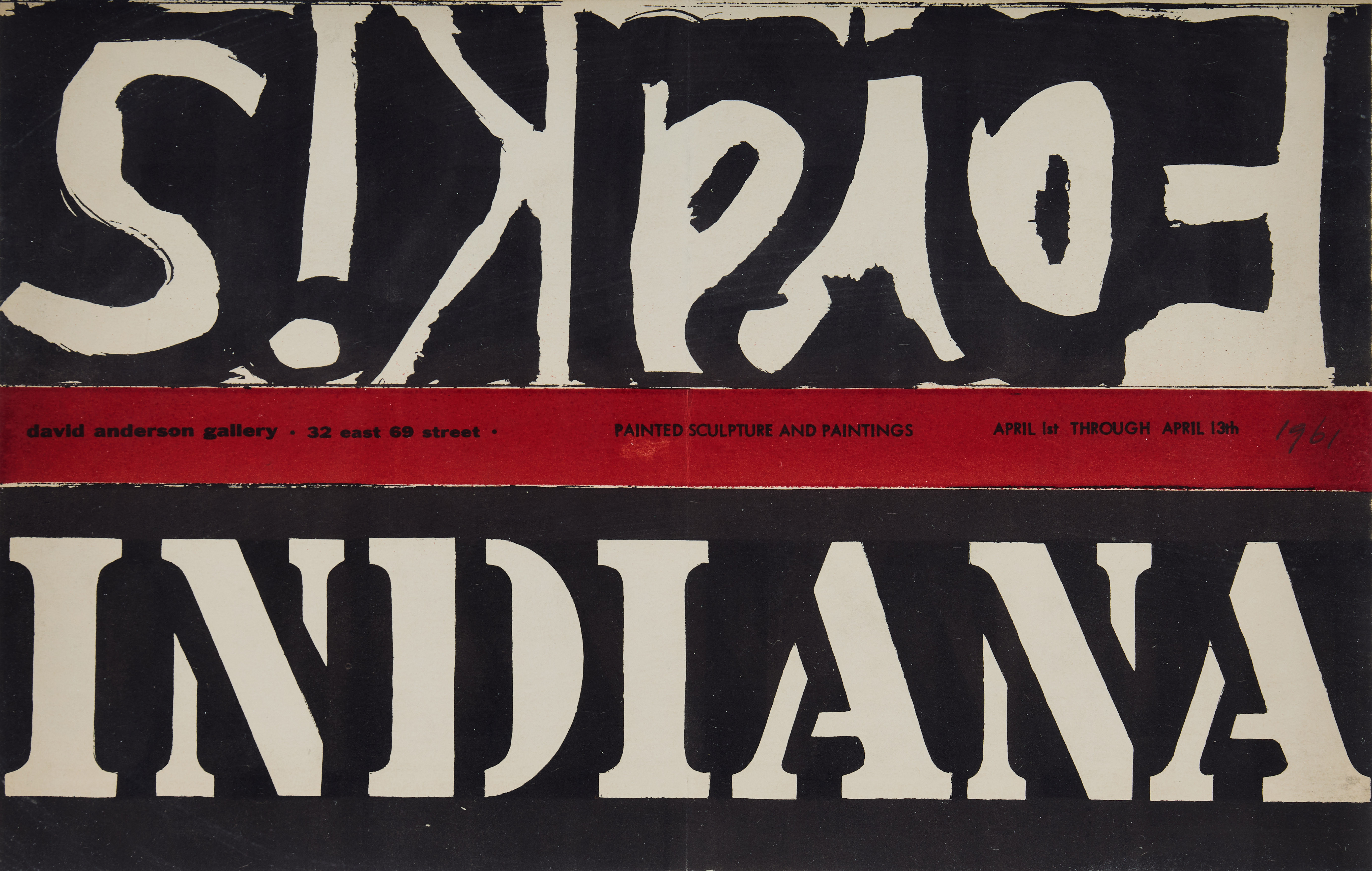 ROBERT INDIANA (USA 1928-2018). "Robert Indiana - Peter Forakis".