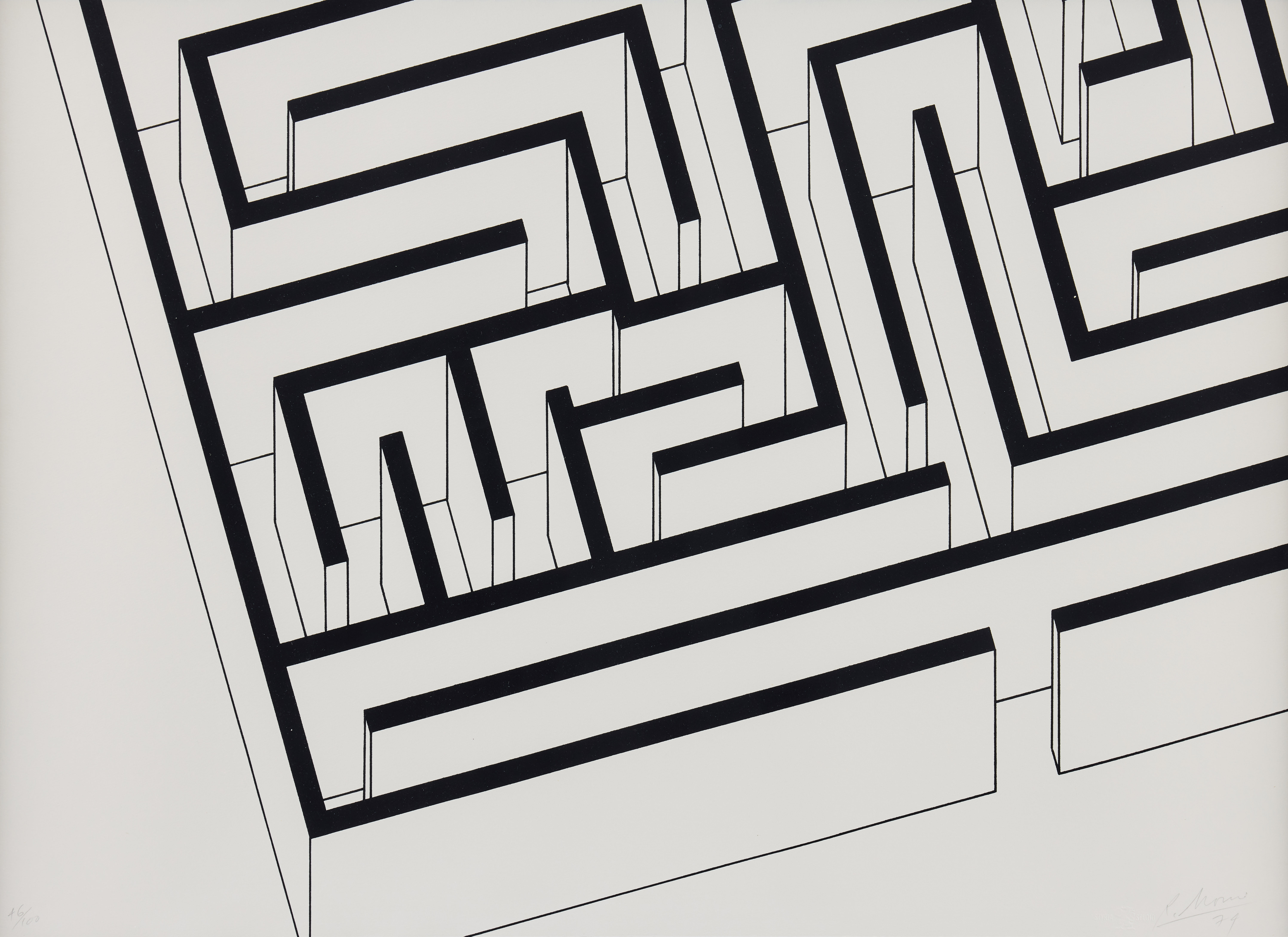 ROBERT MORRIS (USA 1931-2018). Untitled ur "Merce Cunningham Portfolio".