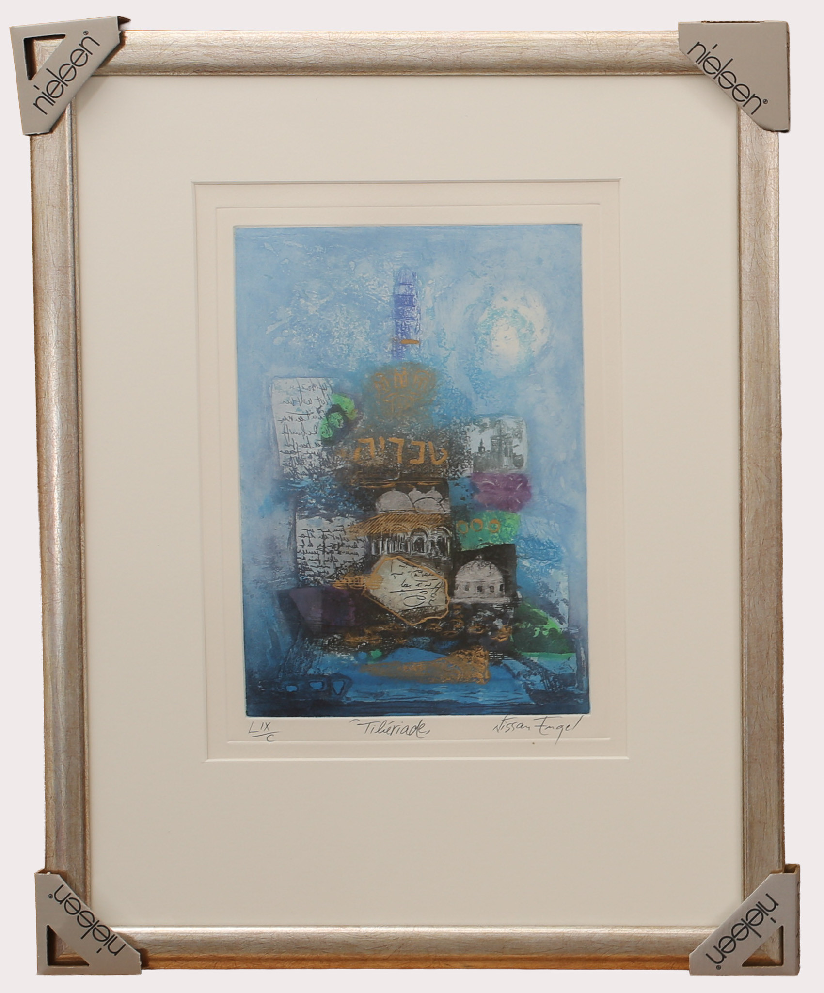NISSAN  ENGEL. Etsning " "Tibériade"". numrerad, signerad.