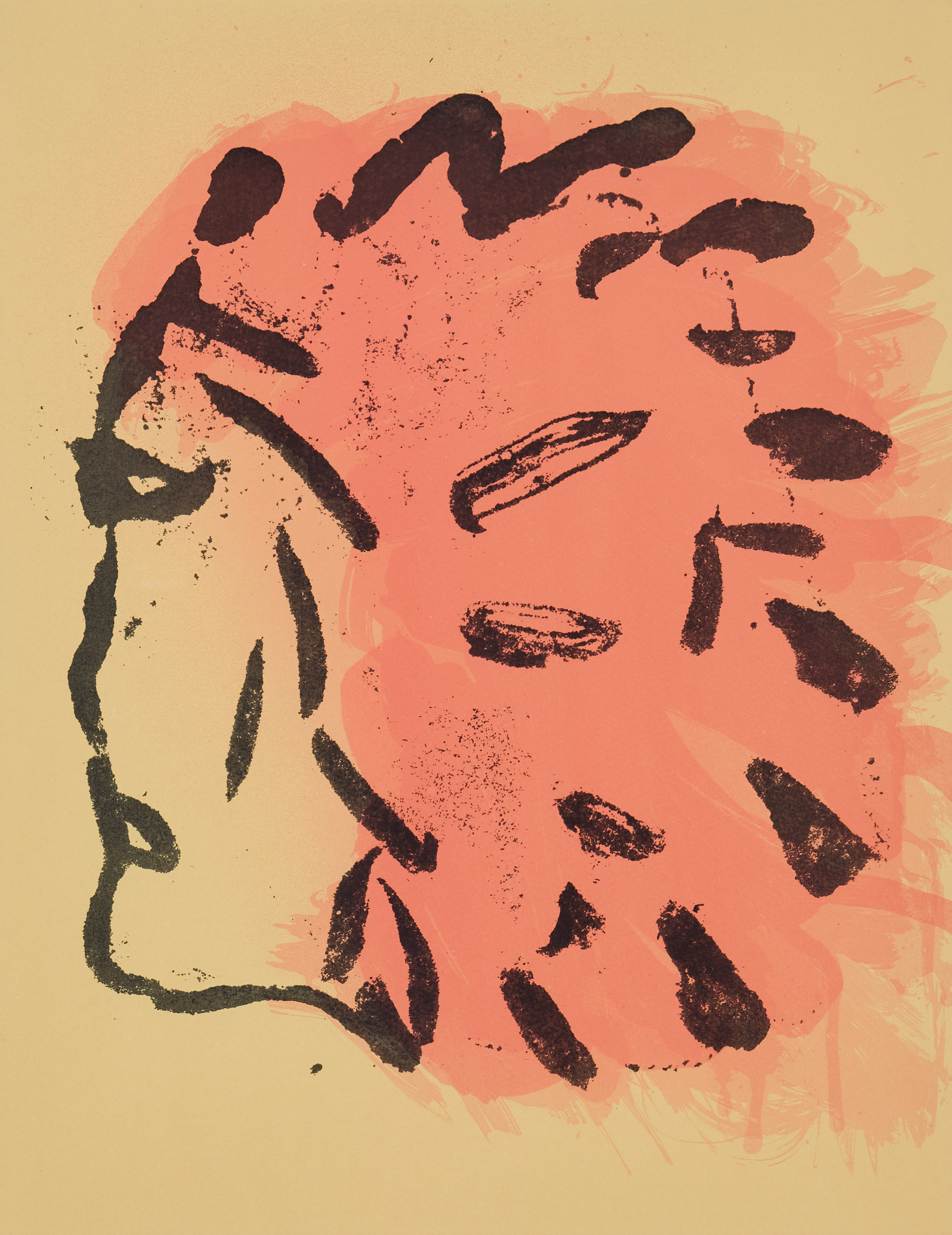 CLAES OLDENBURG (USA 1929-2022). "Injun Poster" ur "Peace portfolio".