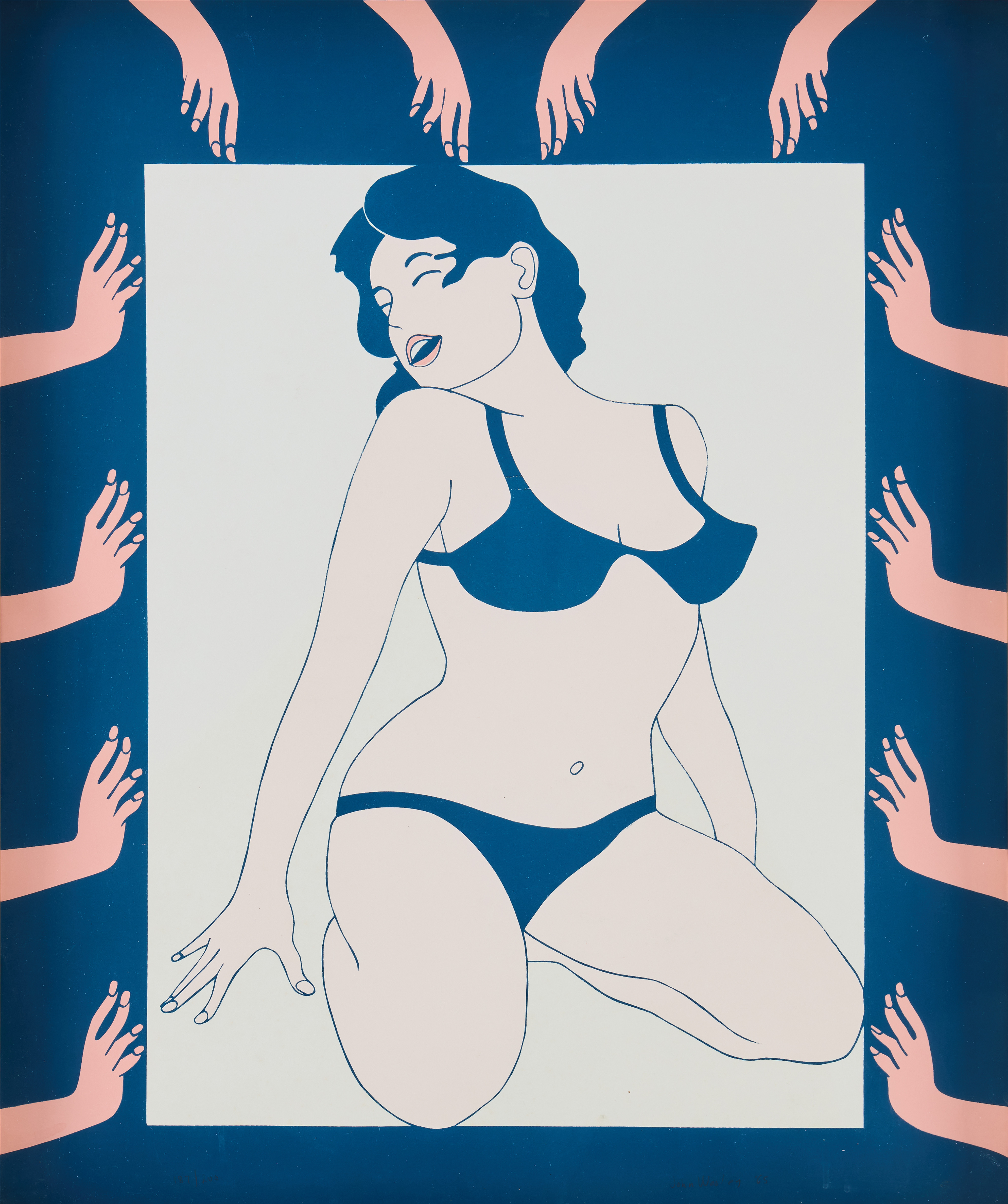 JOHN WESLEY (USA 1928-2022). "Maiden" ur sviten "11 Pop Artists", volume II.