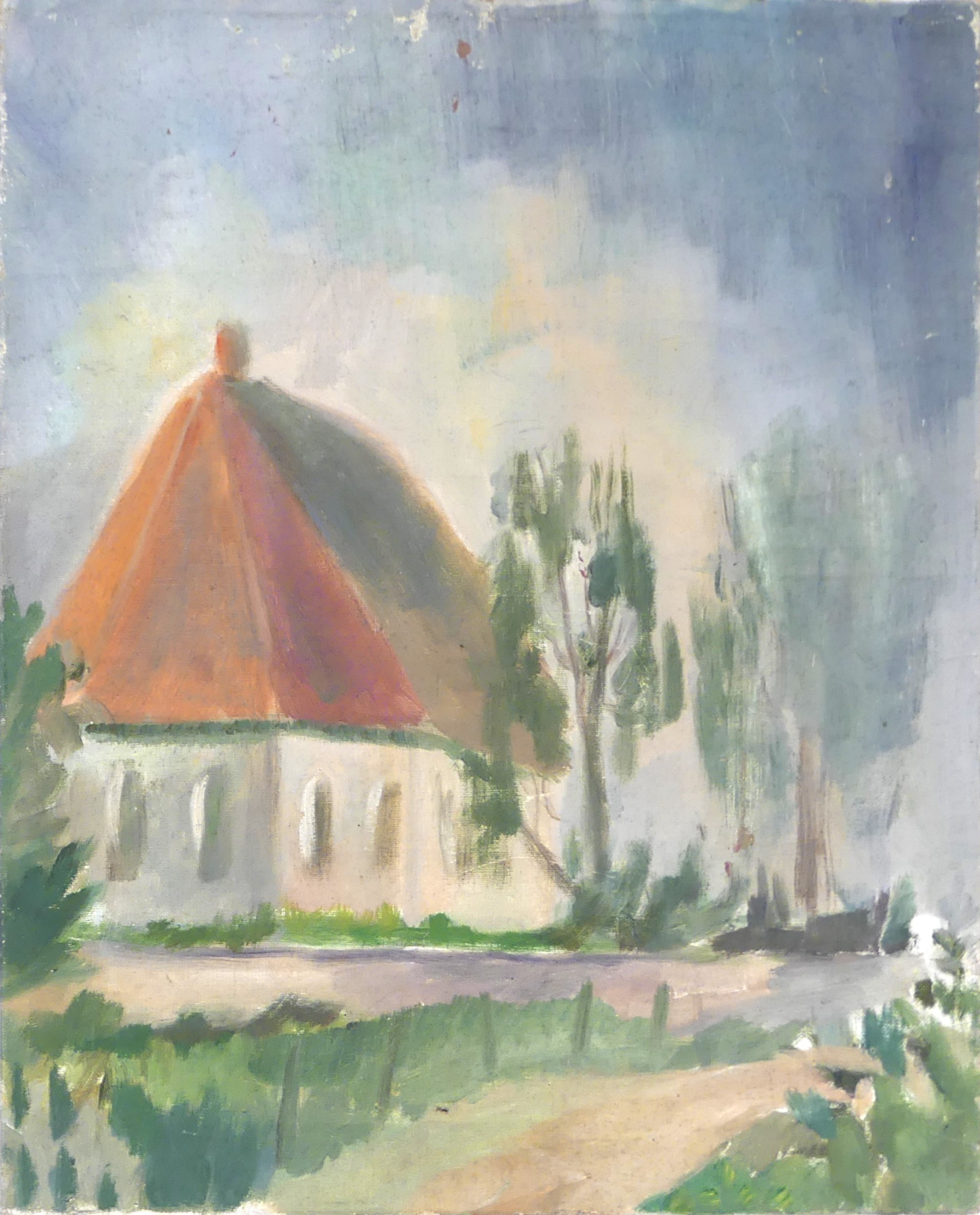LILIAN VON KRUSENSTJERNA. olja på duk.