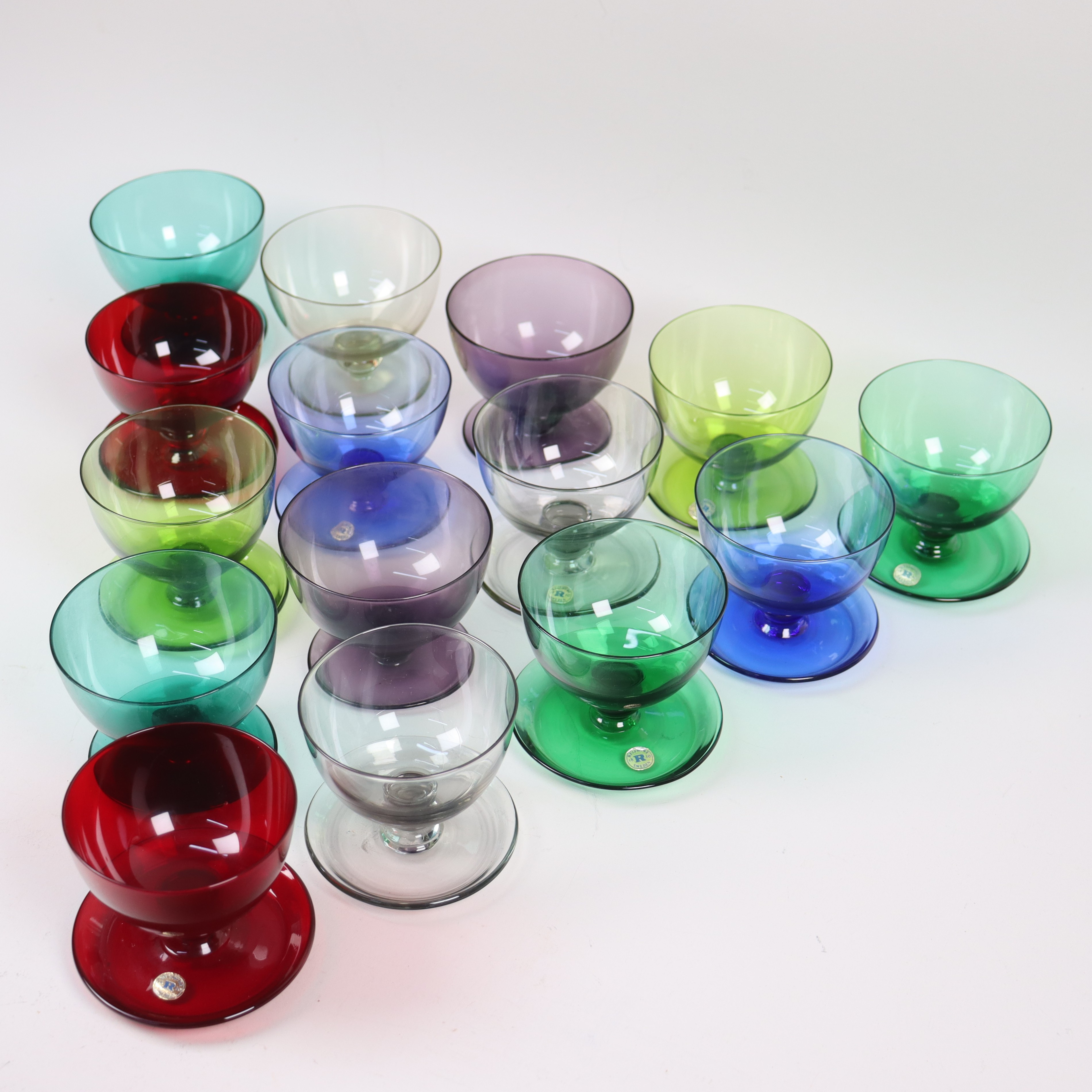 REIJMYRE GLASBRUK, "Puck", dessert -/glasskålar i glas, 15 st.