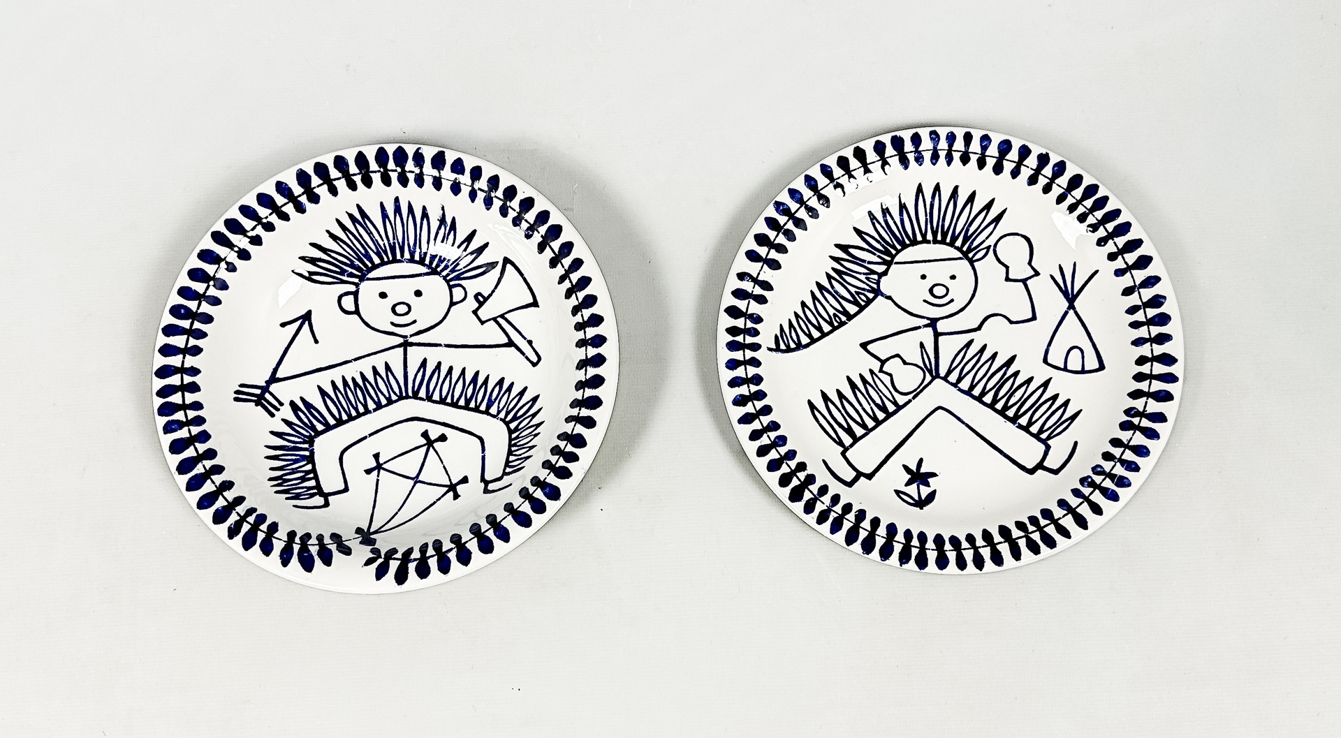 MARIANNE WESTMAN. TALLRIKAR, 2 st, "Göran", Rörstrand.