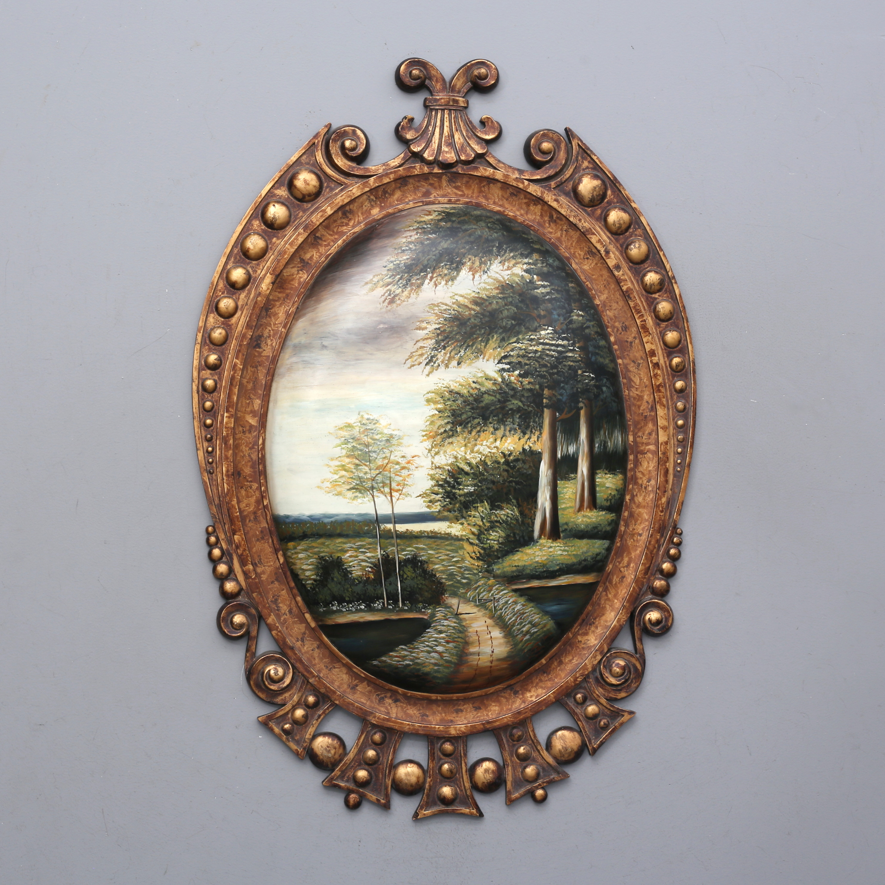 OIDENTIFIERAD KONSTNÄR. olja på pannå.