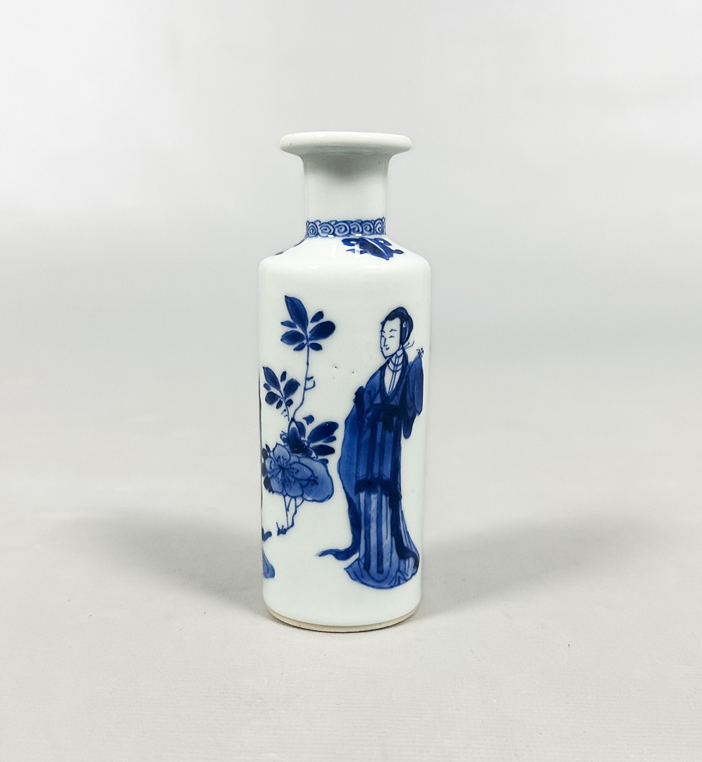 FLASKA, porslin, Qing dynastin, 1800-tal.
