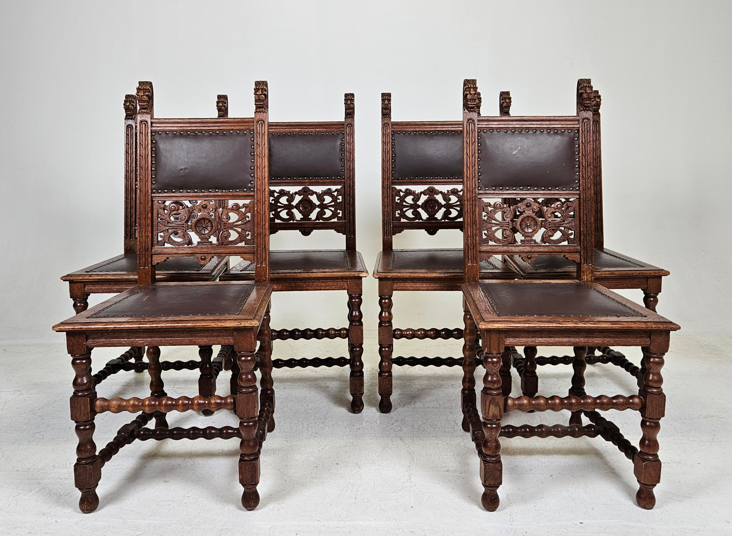 STOLAR, 6 st, nyrenässans, omkring år 1900.