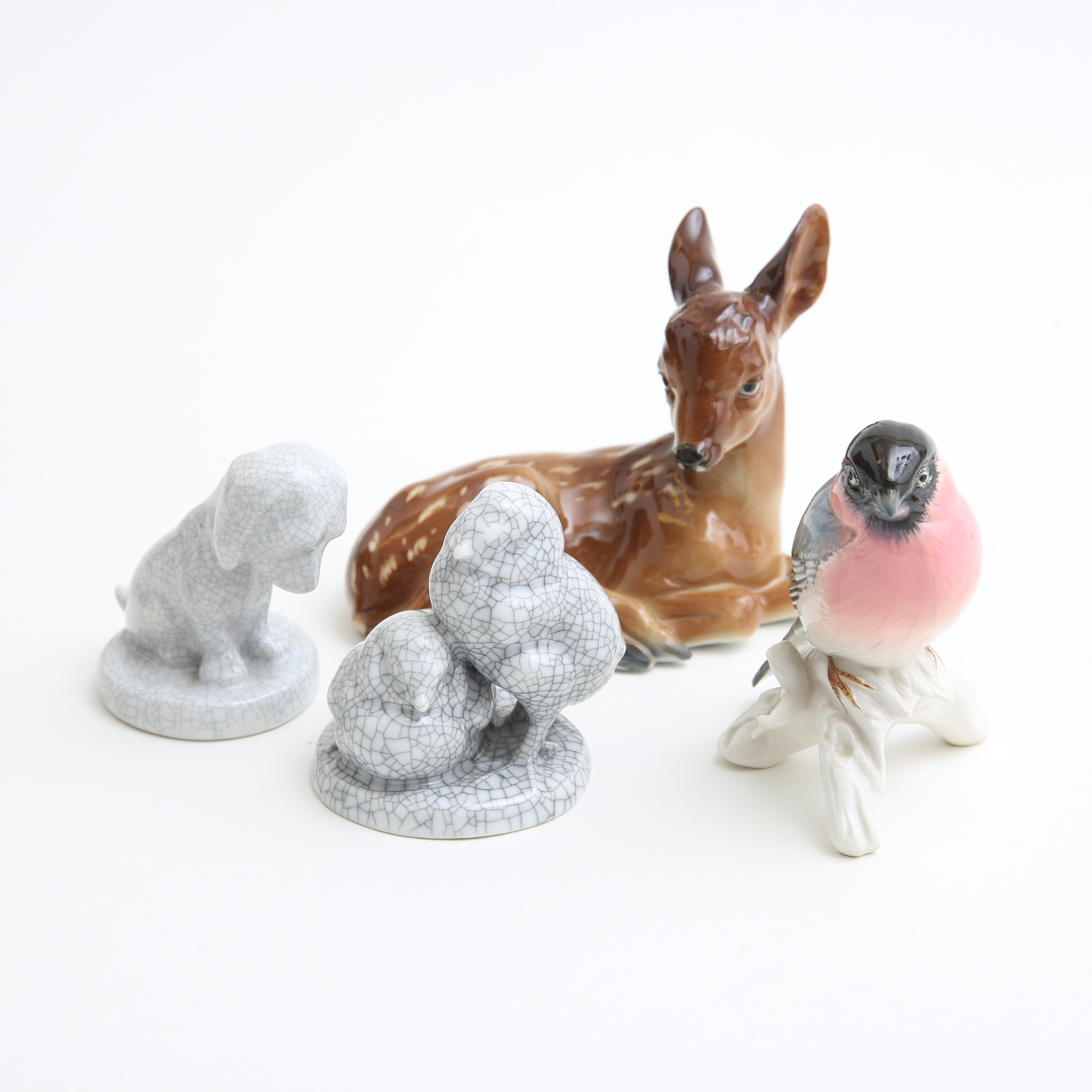 FIGURINER, 4 st, porslin, bl.a Karl Ens Tyskland.